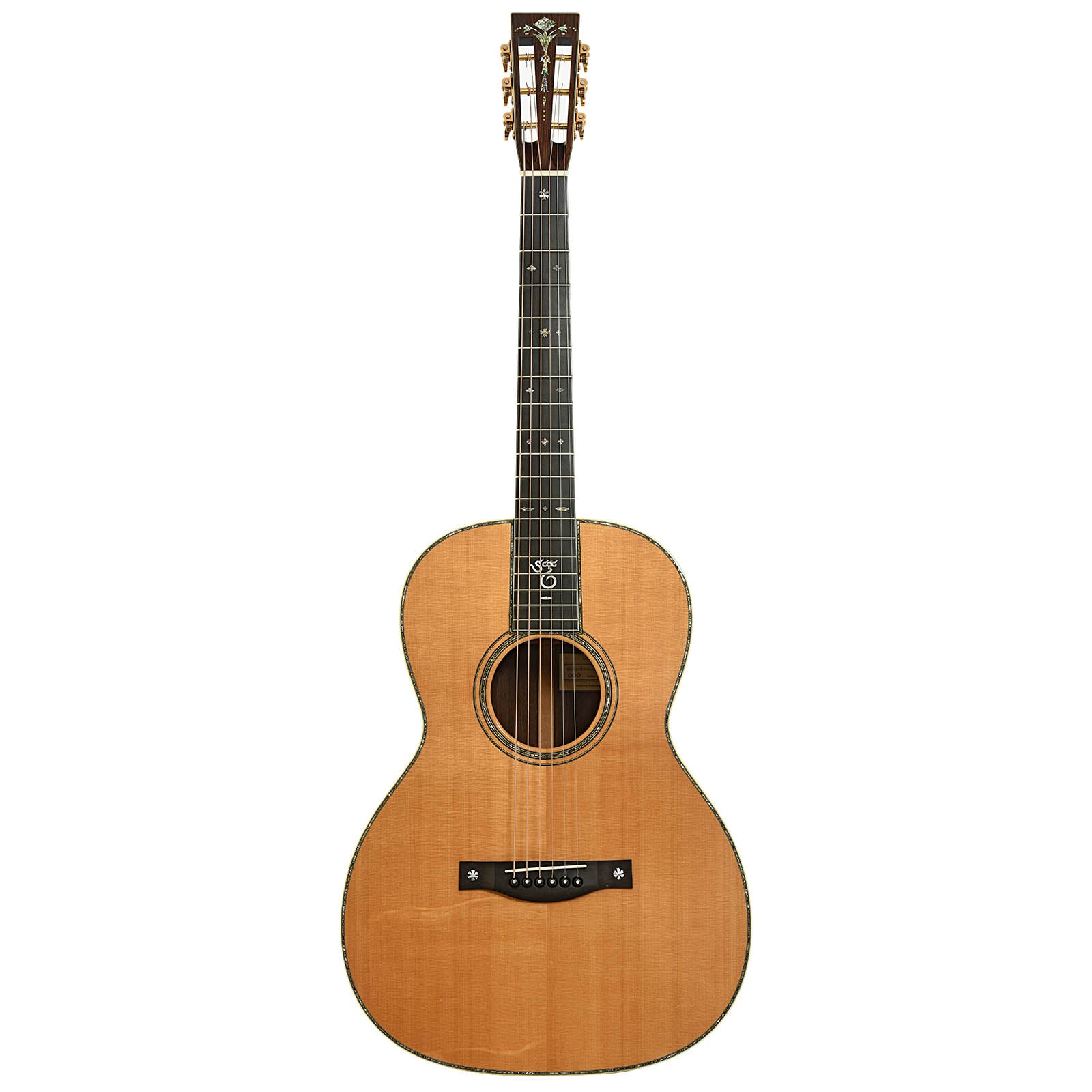 Full front of Santa Cruz 000-42 Brazilian Acoustic Guitar