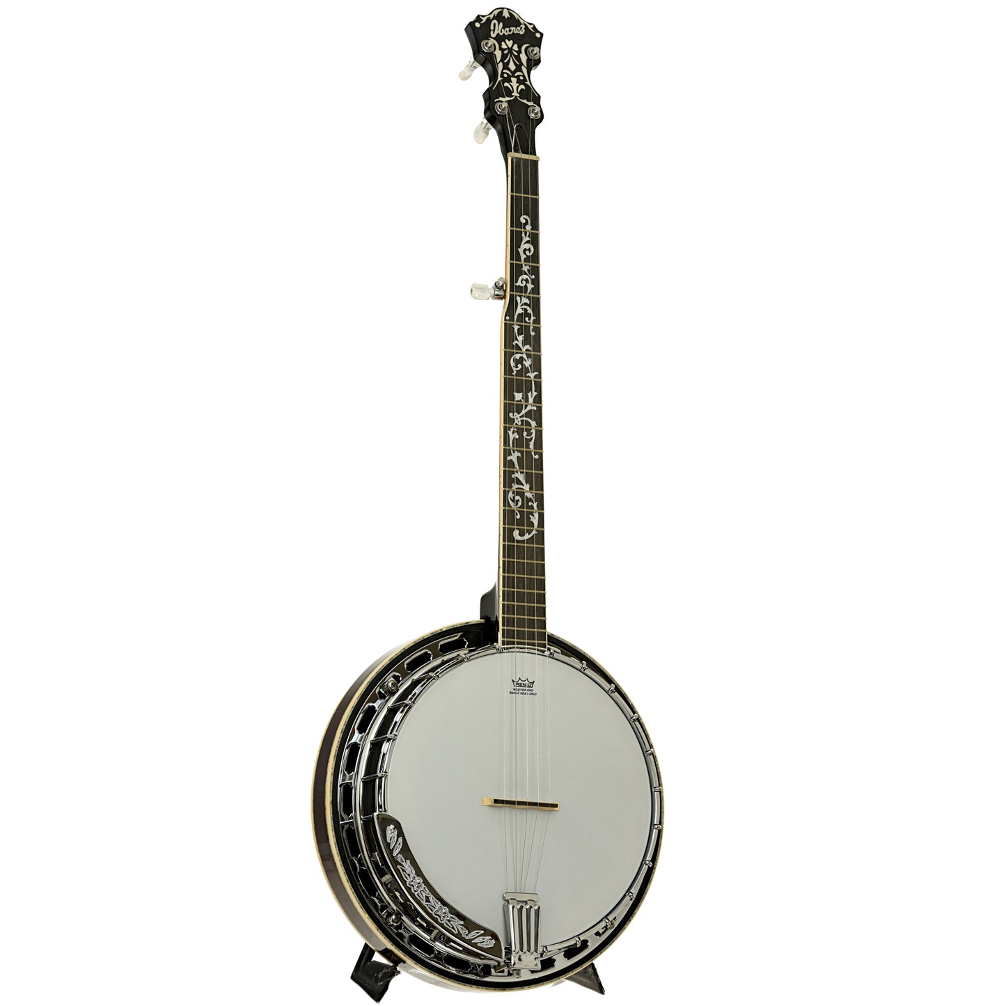 Full front and side of Ibanez B300 Resonator Banjo