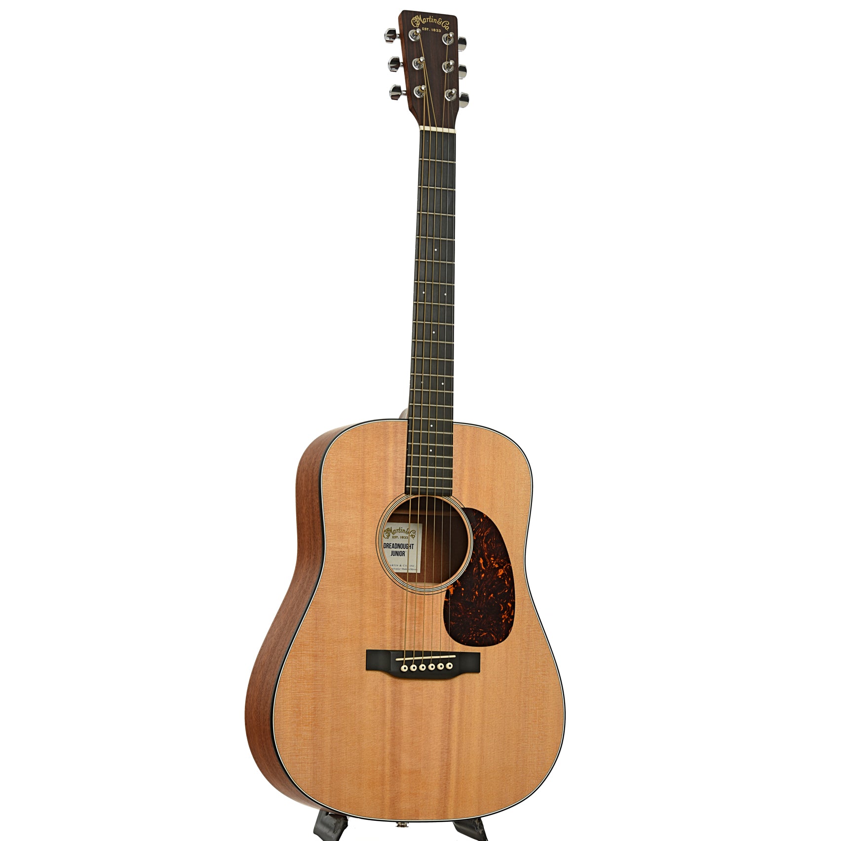 Full front of Martin Dreadnought Jr. Acoustic Guitar