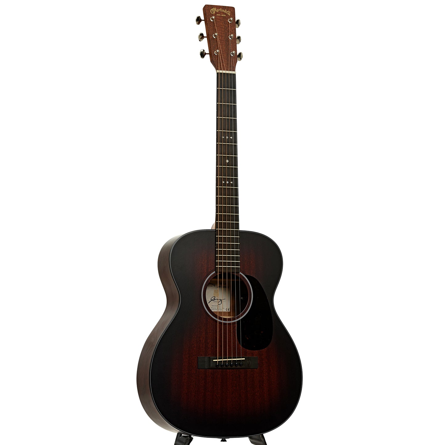 Full front and side of Martin 000-JRE Jeff Tweedy Acoustic Guitar 