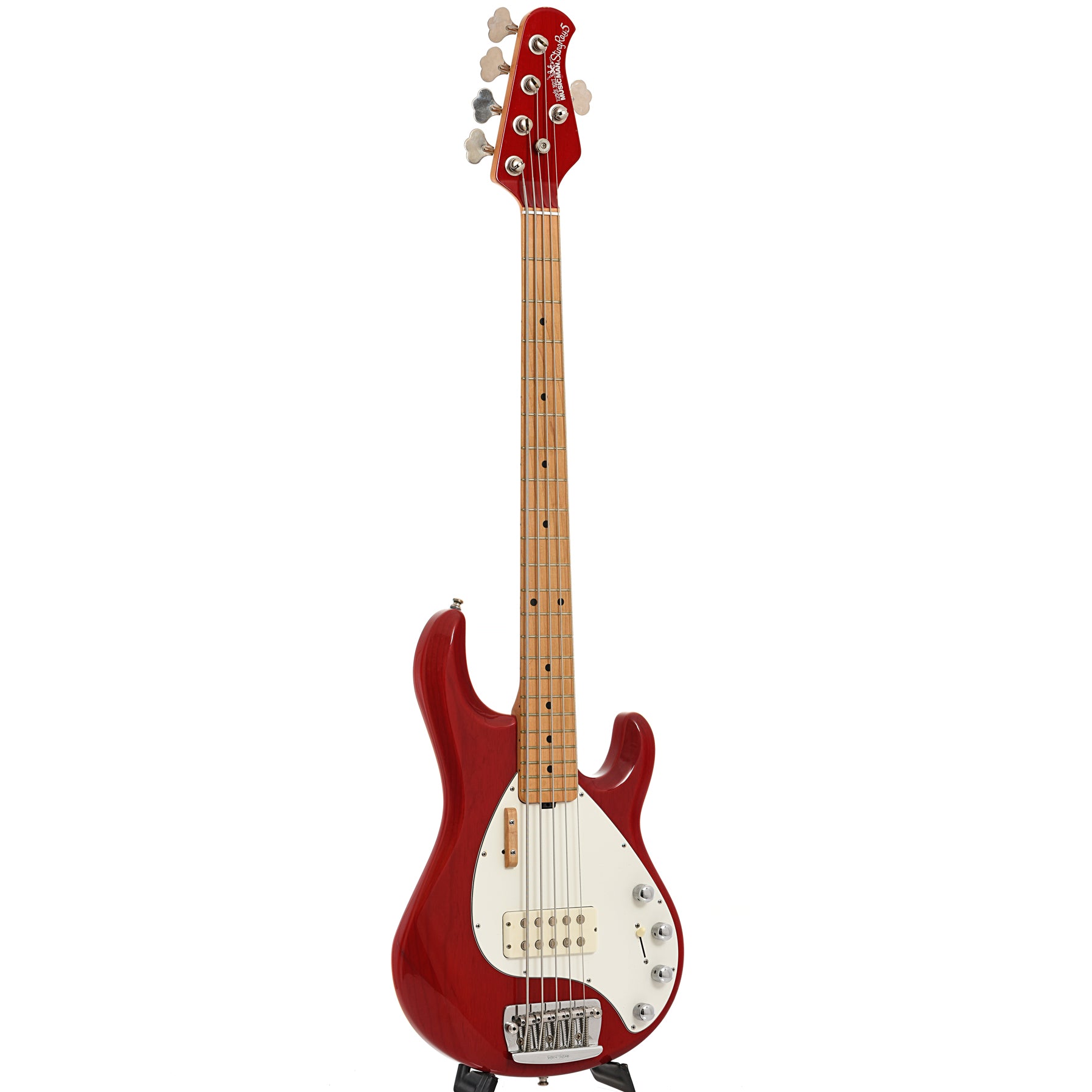 土日価格]ERNIEBALL MUSICMAN StingRay5 レザー貼付 煙たかっ 