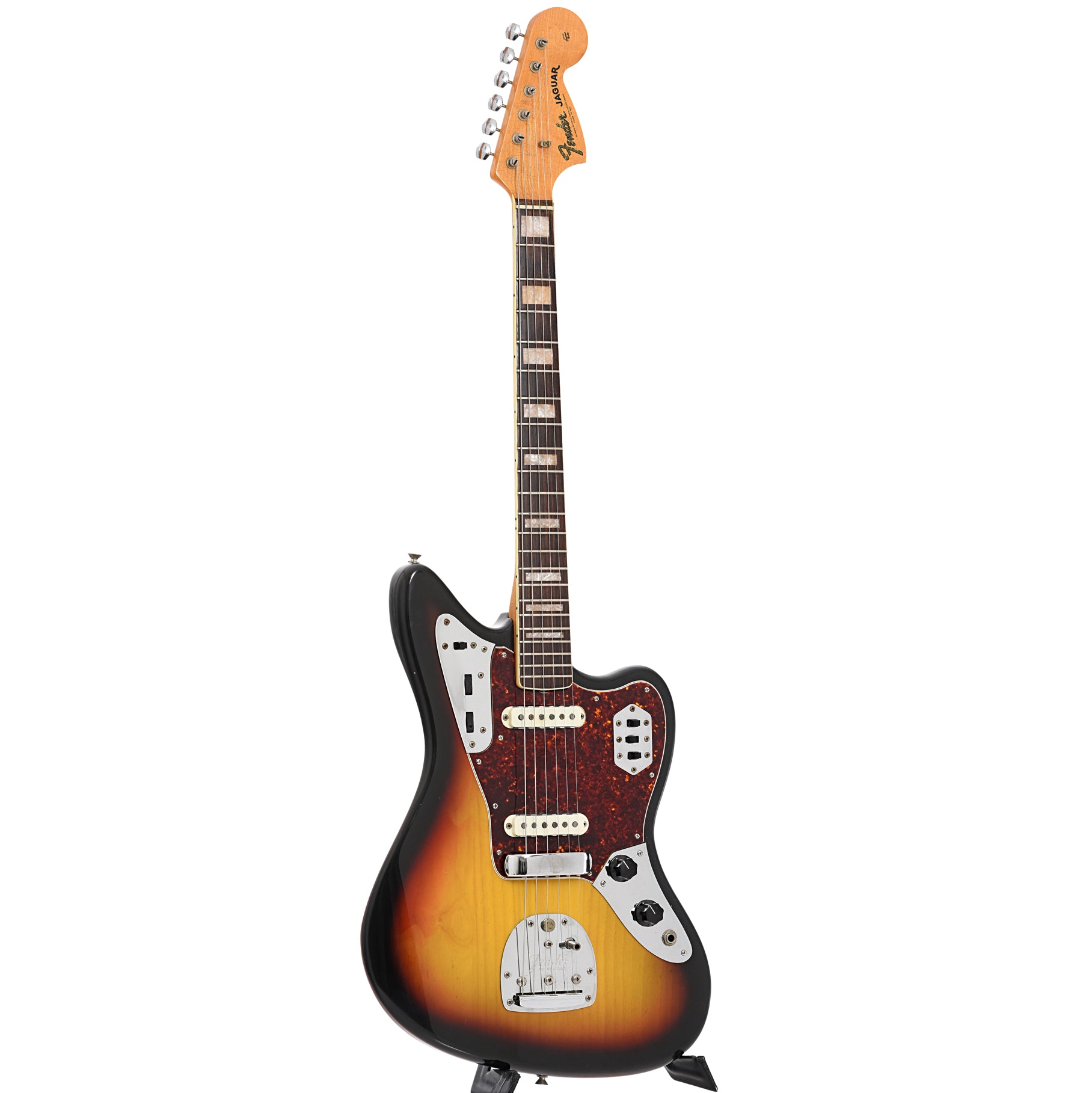 Full front and side of Fender Jaguar Electric Guitar (1967)