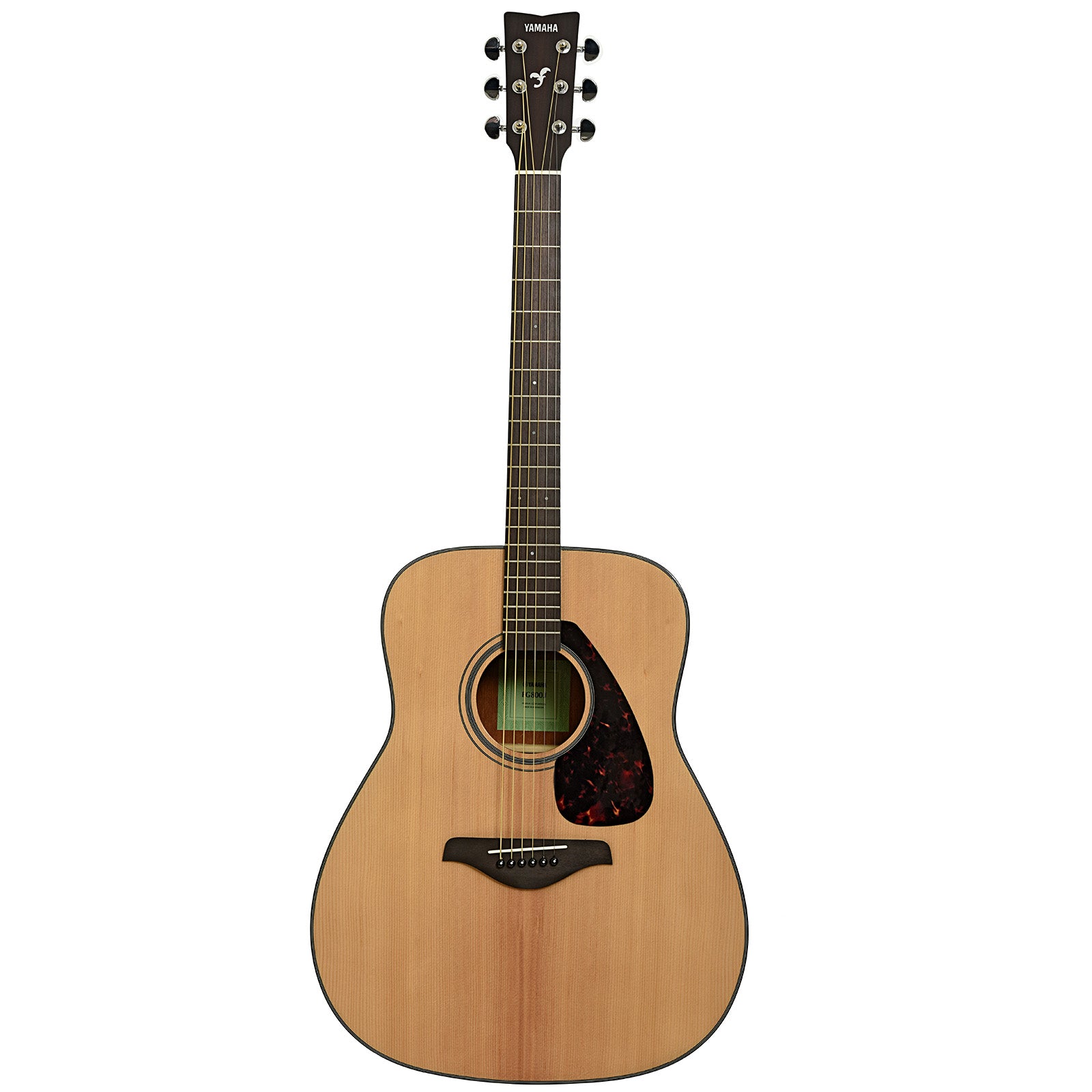 Full front of Yamaha FG800J Acoustic Guitar