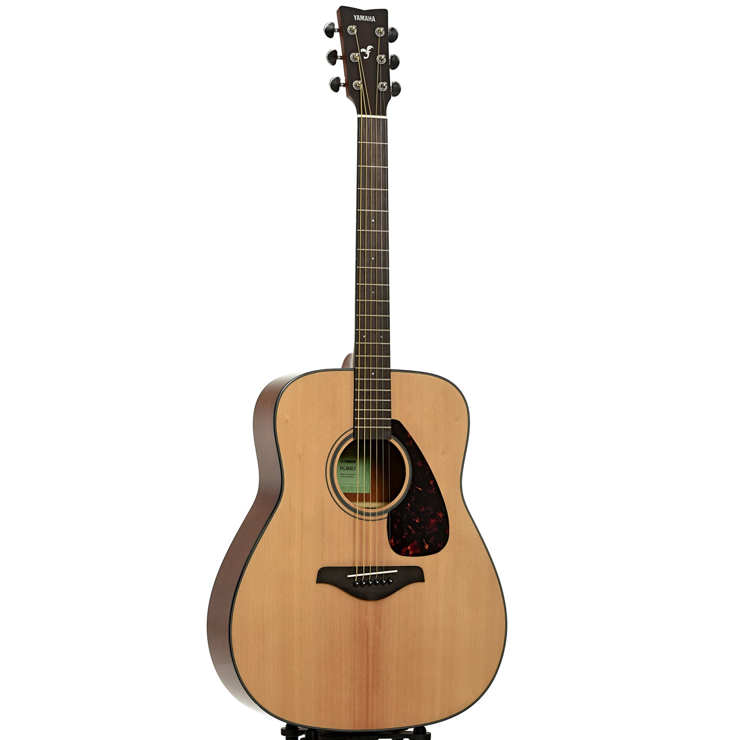 Full front and side of Yamaha FG800J Acoustic Guitar