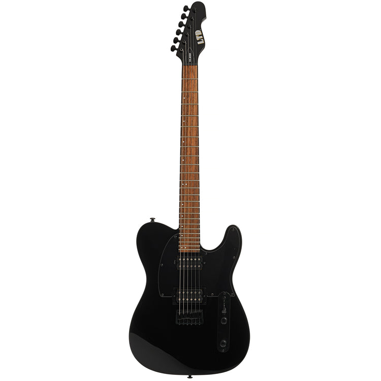 Full front of ESP LTD TE-200 Electric Guitar Black Finish