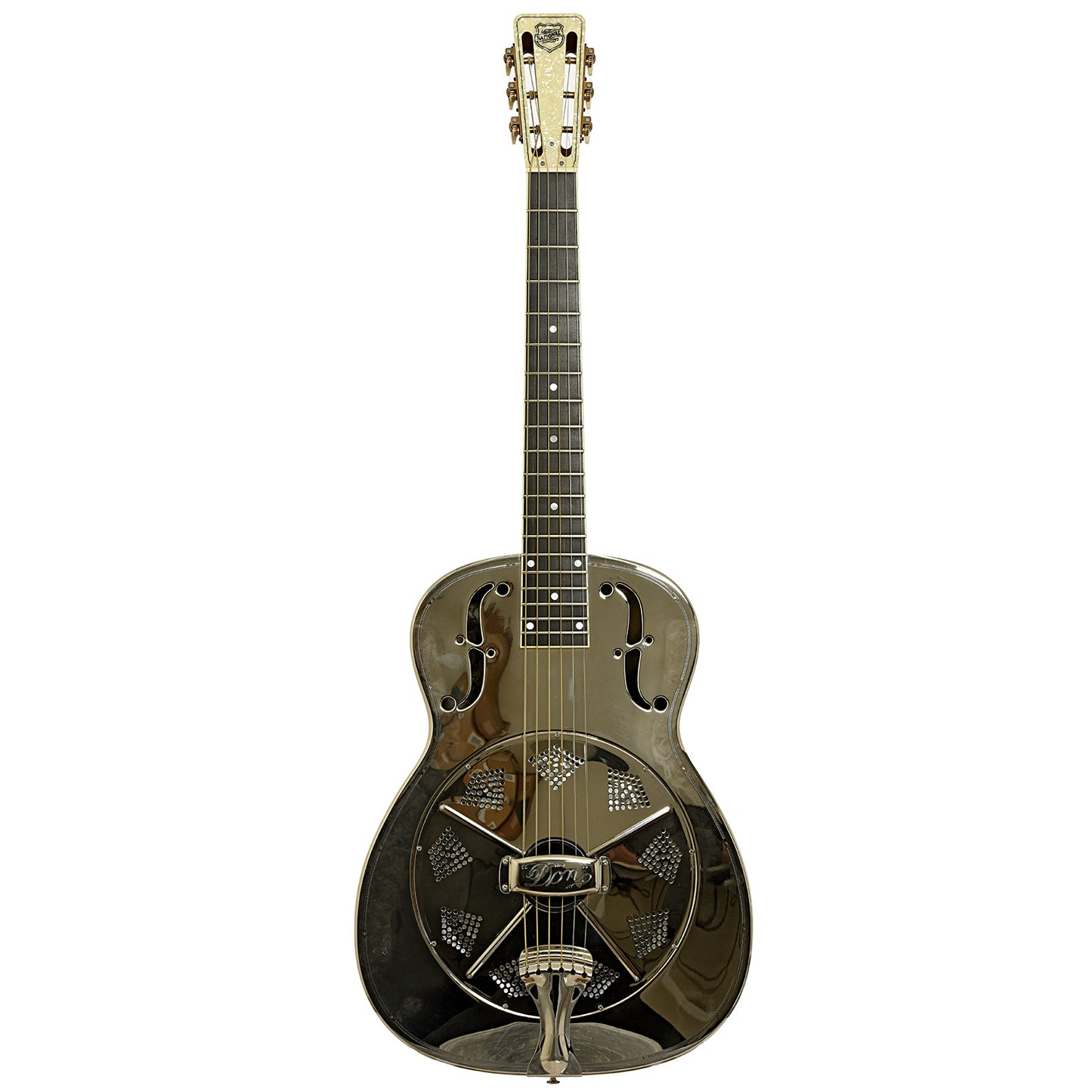 Full front of National Style 1 DON Roundneck Resonator Guitar 
