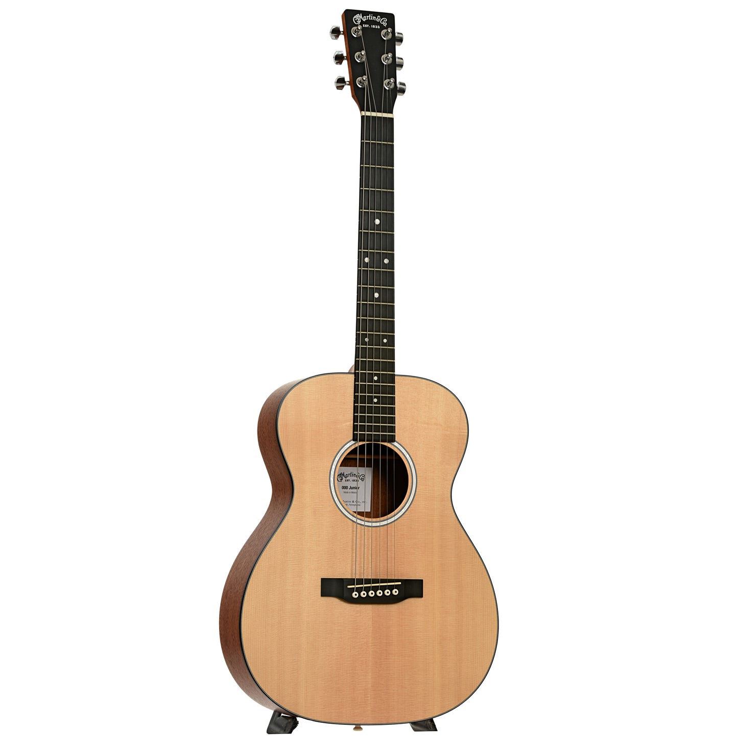 Full front and side of Martin 000Jr-10 Acoustic Guitar