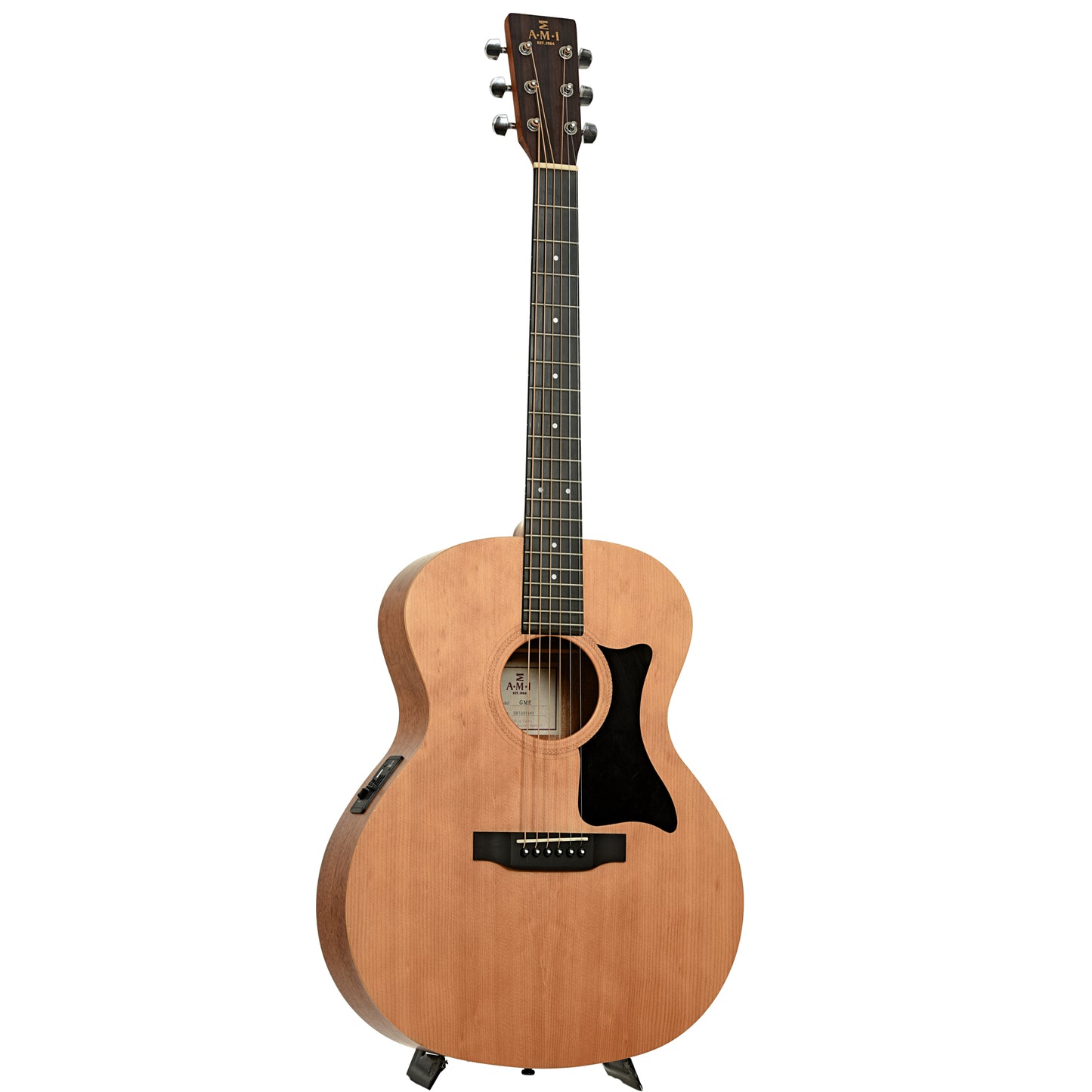 Full front and side of AMI Model GME 000-Size Acoustic Guitar