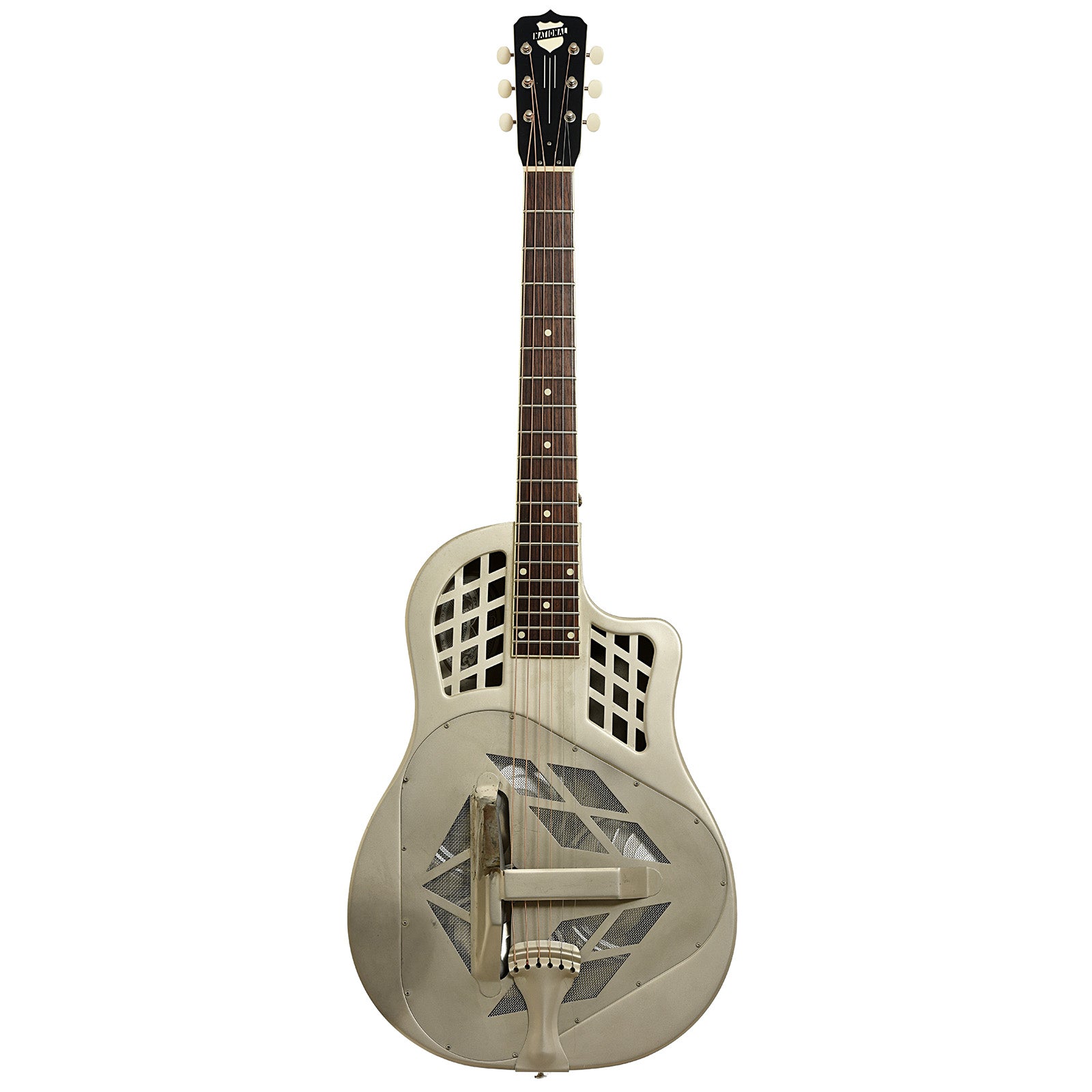 Full front of National Vintage Steel Tricone Cutaway Resonator Guitar  