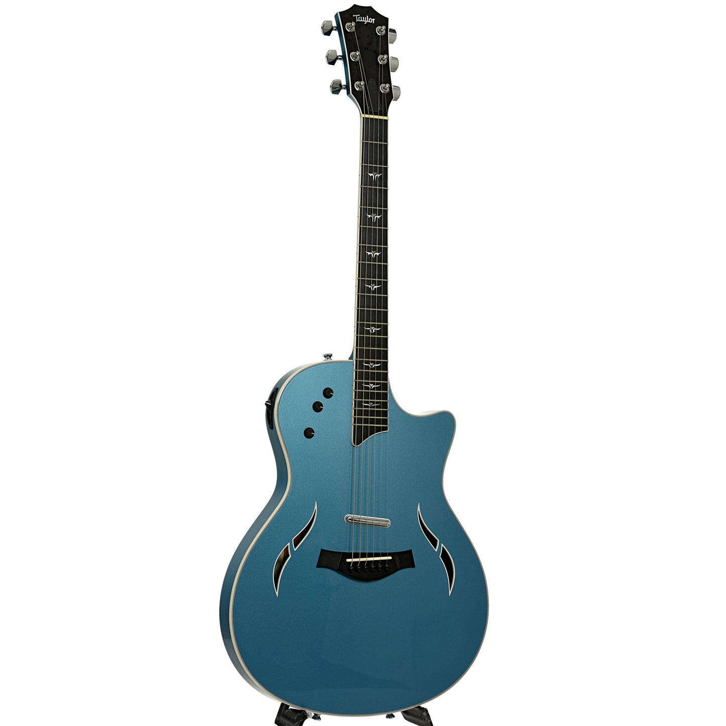 Full front and side of Taylor T5-C Hollowbody Electric Guitar 