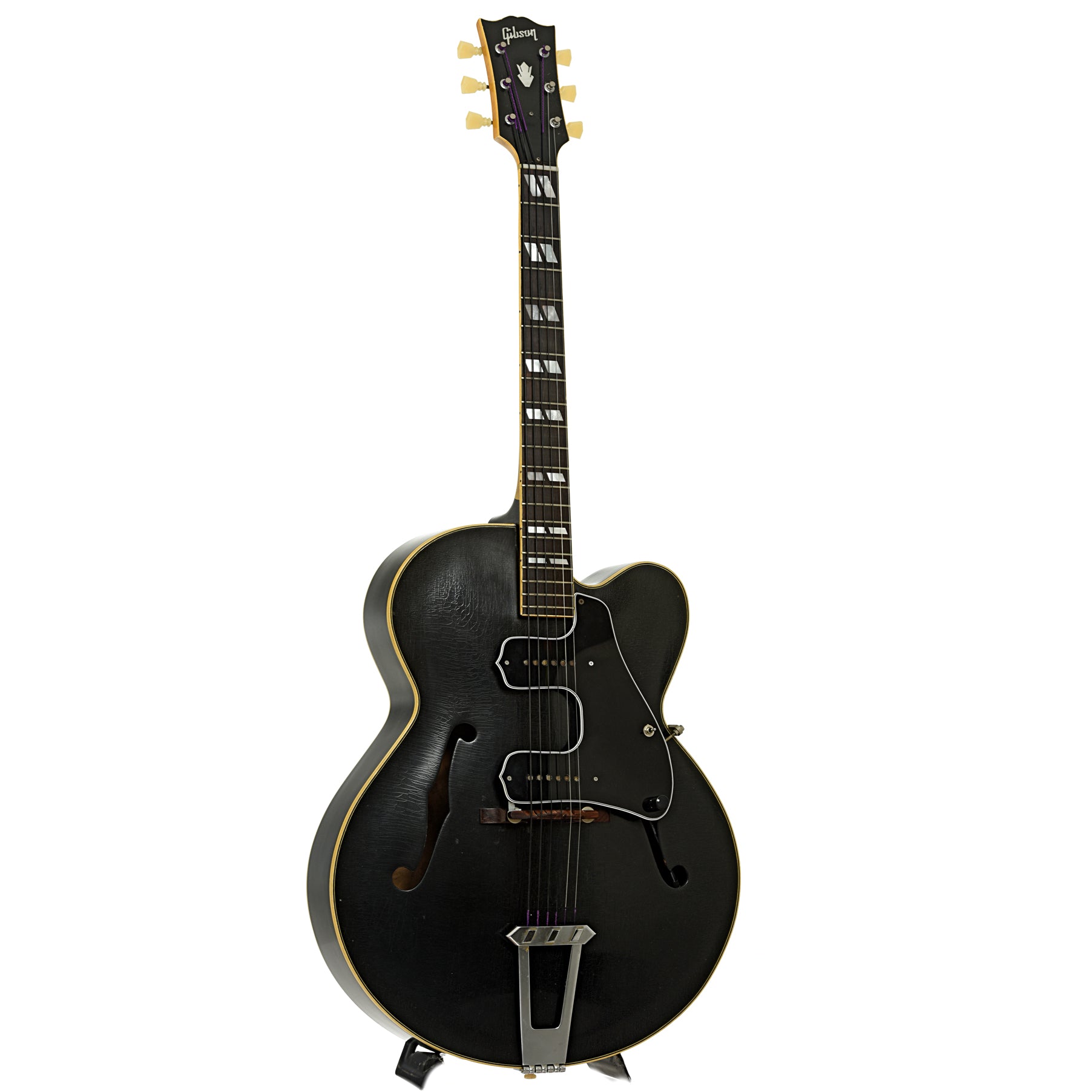 Full front and side of Gibson L-7CE Archtop Hollowbody Electric Guitar