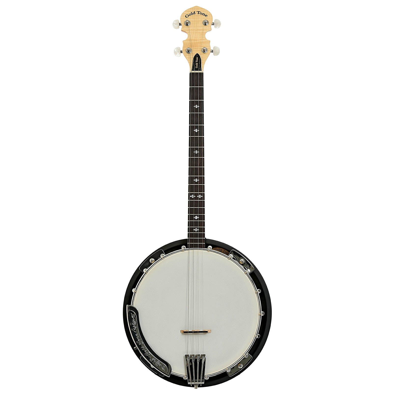 Full front of Gold Tone CC-Tenor 19-Fret Tenor Resonator Banjo