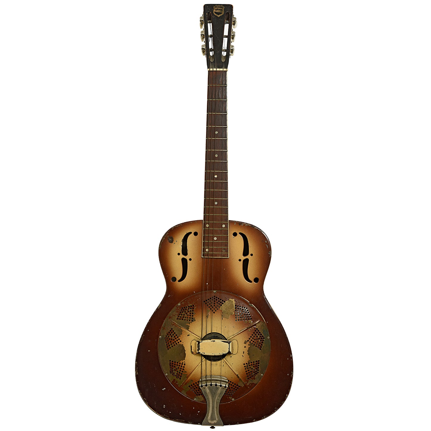 Full front of National Triolian Resophonic Guitar