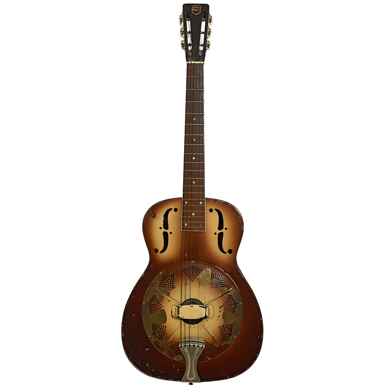 Full front of National Triolian Resophonic Guitar