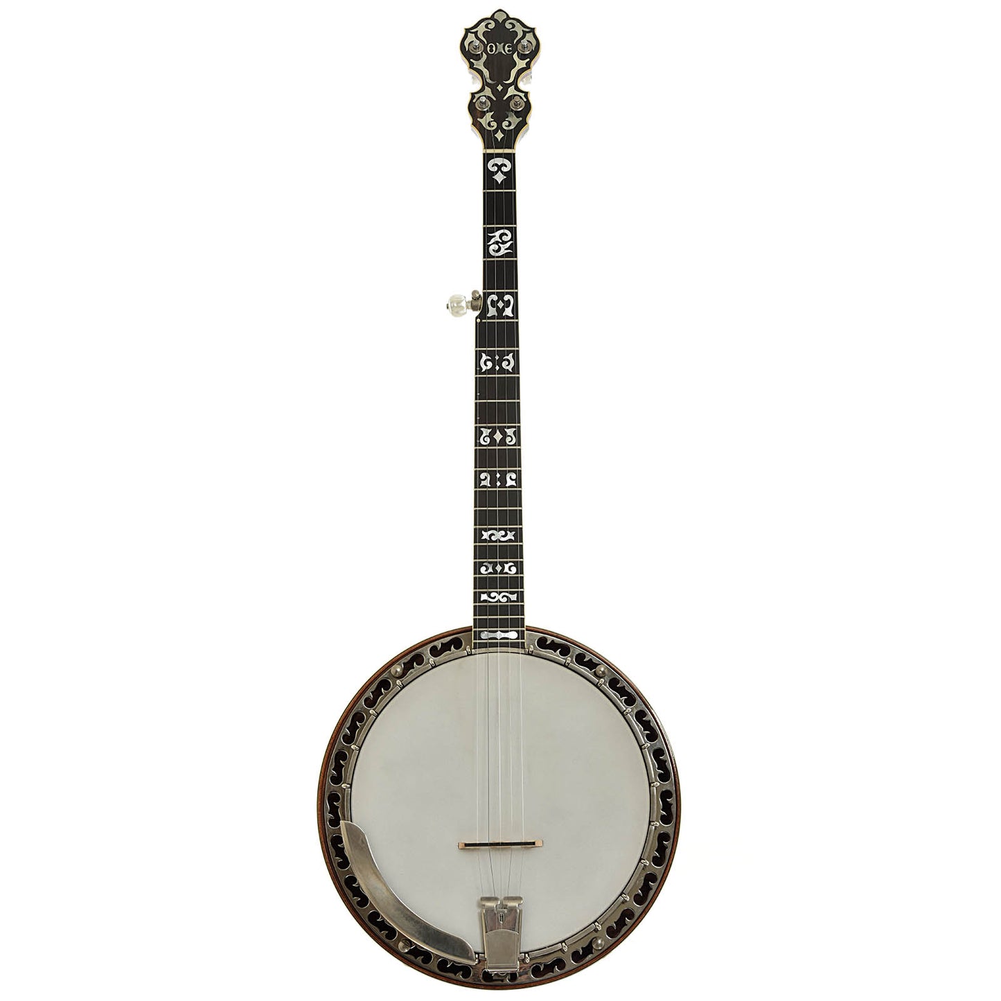 Full front of Ome Juggernaut Resonator Banjo