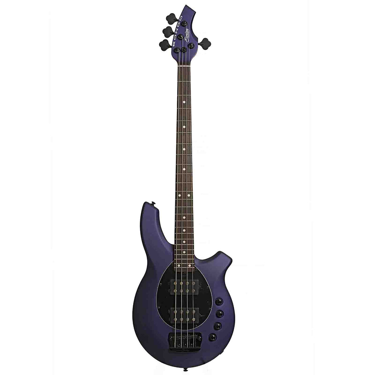 Sterling by Music Man Bongo Electric Bass Guitar, Firemist Purple Satin