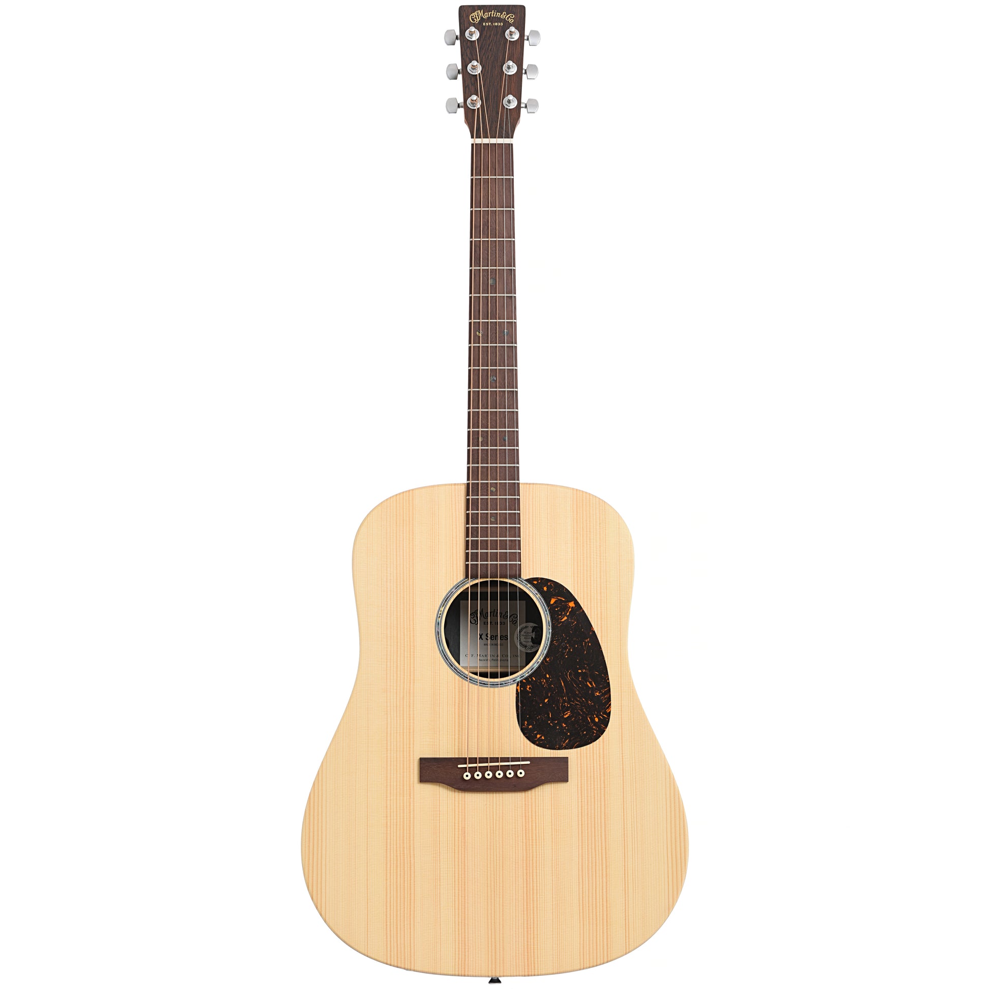 Full front of Martin D-X2E Brazilian Rosewood Acoustic