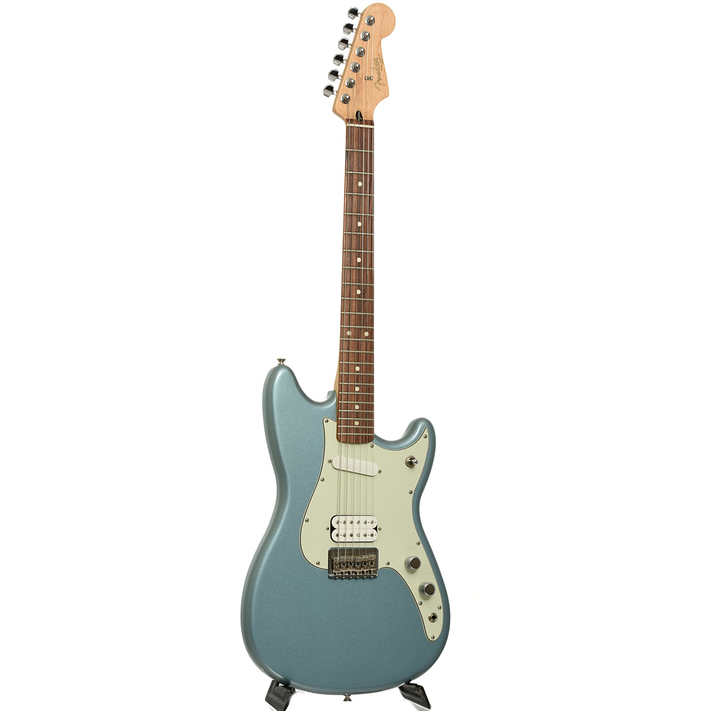Full front and side of Fender Duo-Sonic Electric Guitar 