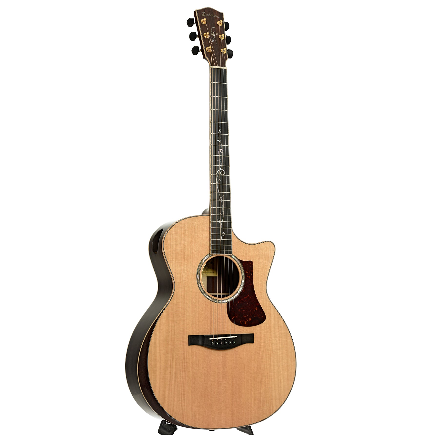 Full front and side of Eastman AC822CE Acoustic Guitar 