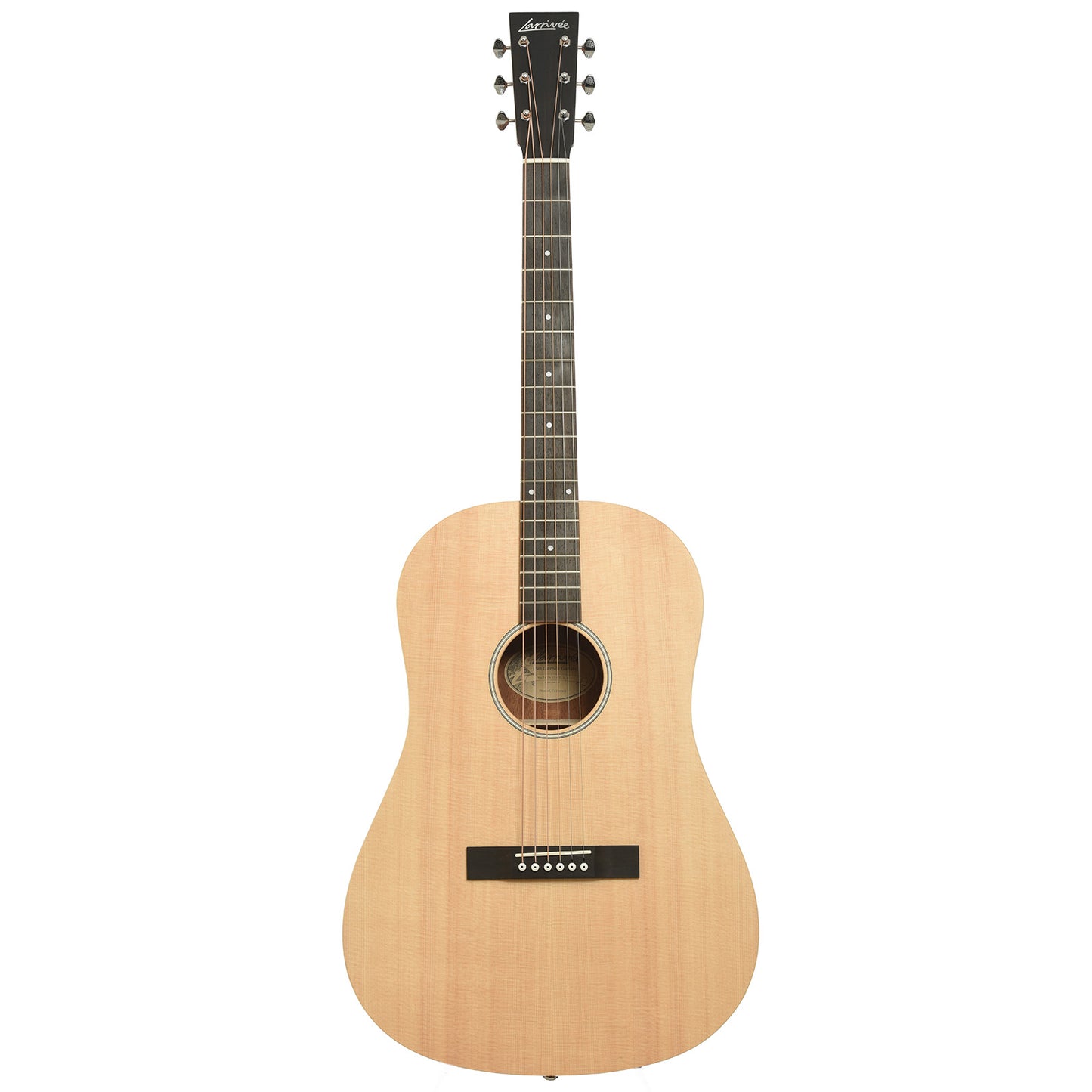Full front of Larrivee Simple 6 D Dreadnought Acoustic Guitar
