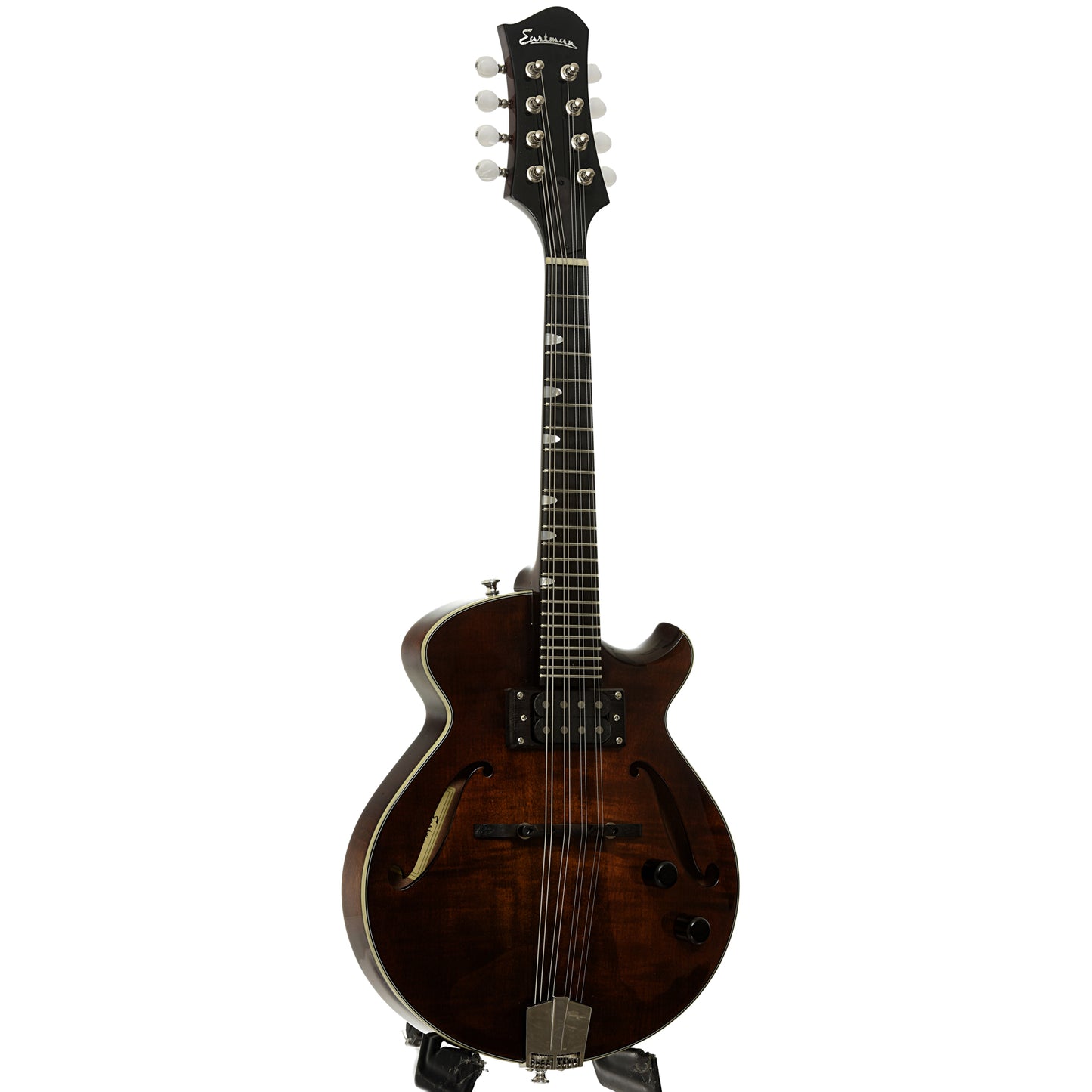 Full front and side of Eastman ER-M El Rey Electric Mandolin