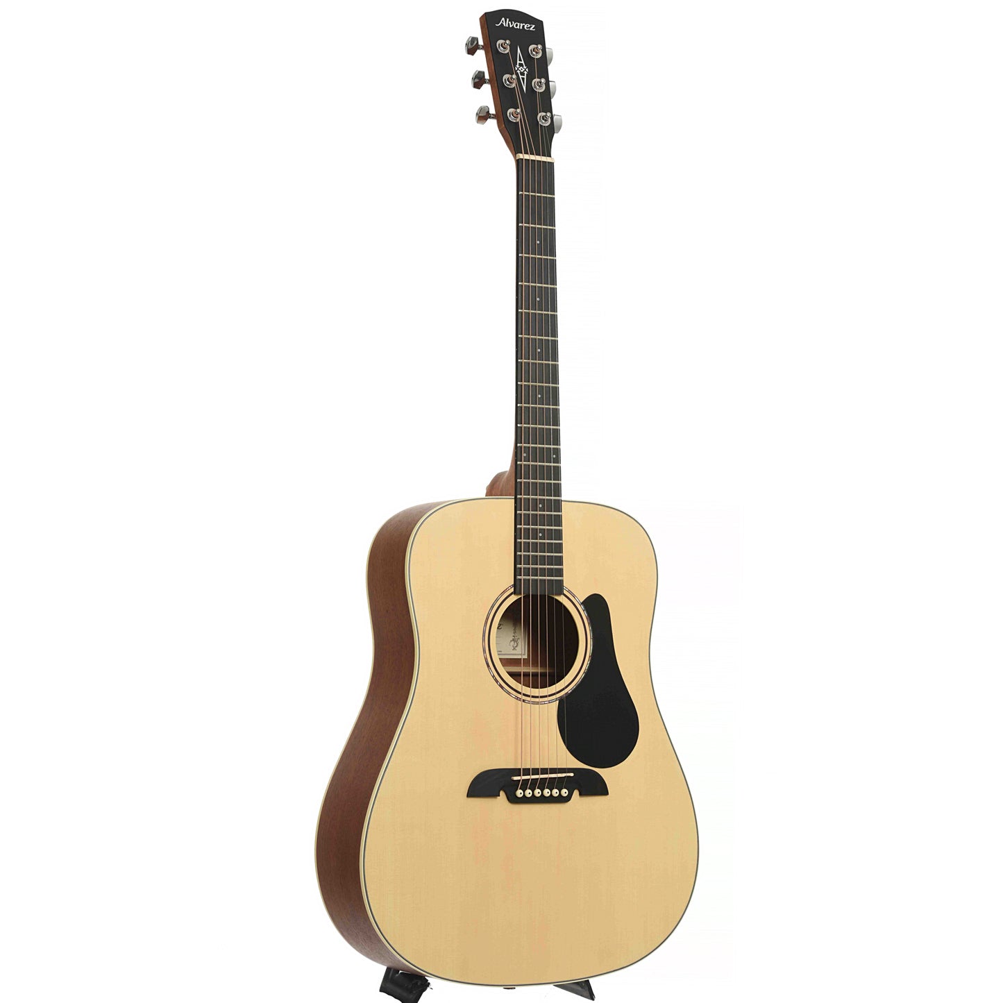 Full Front and Side of Alvarez RDS26S-AGP Dreadnought Acoustic Starter Pack