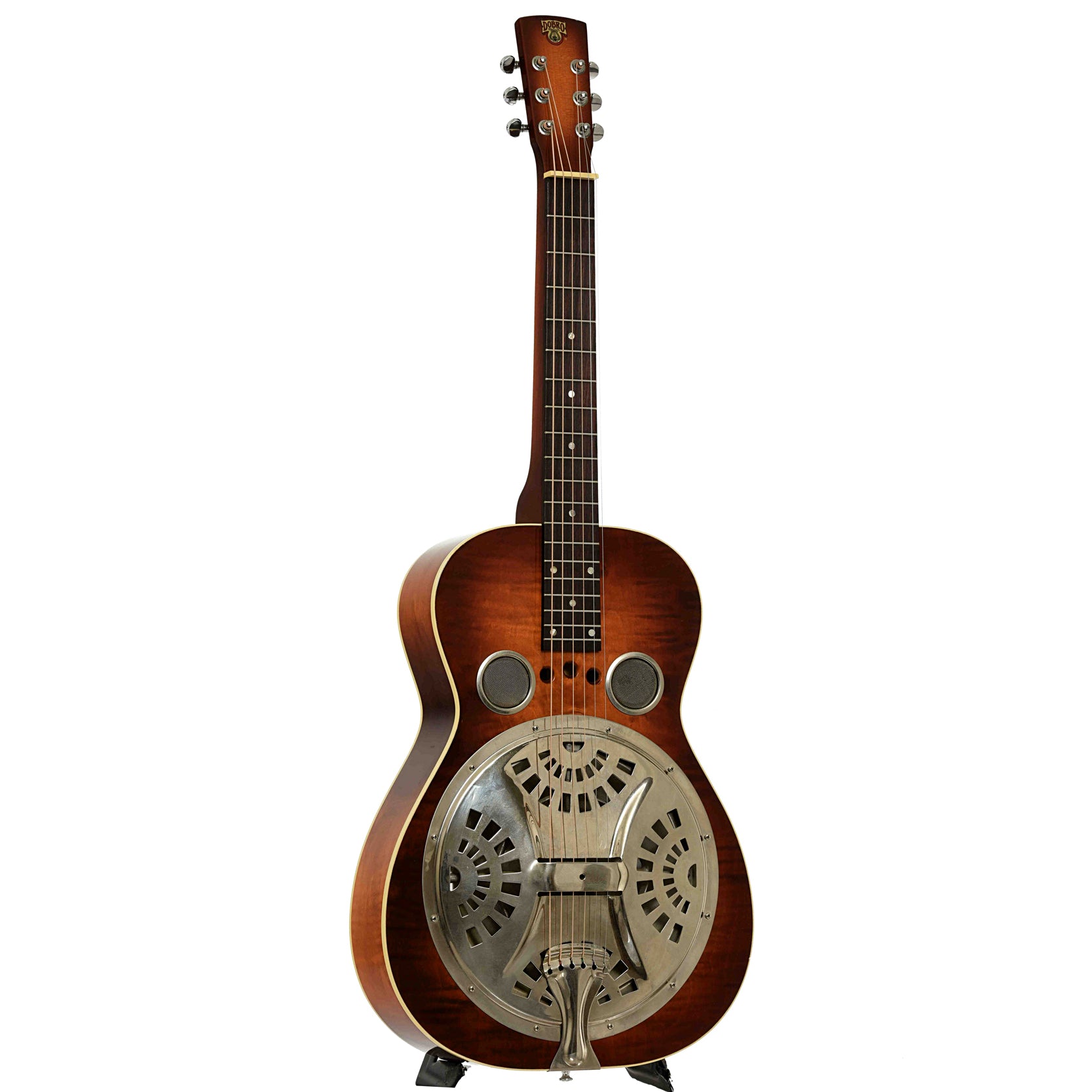 Full front and side of Dobro DW-60 Squareneck Resonator Guitar