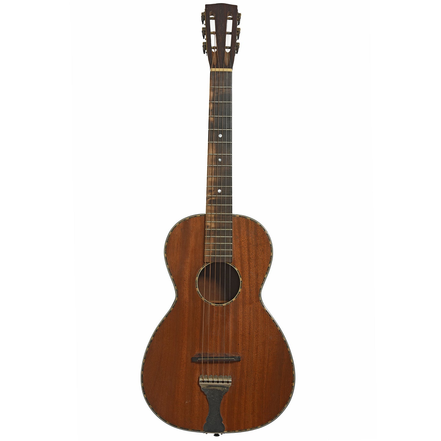 Full front of Regal (Un-Branded) Parlor Acoustic Guitar