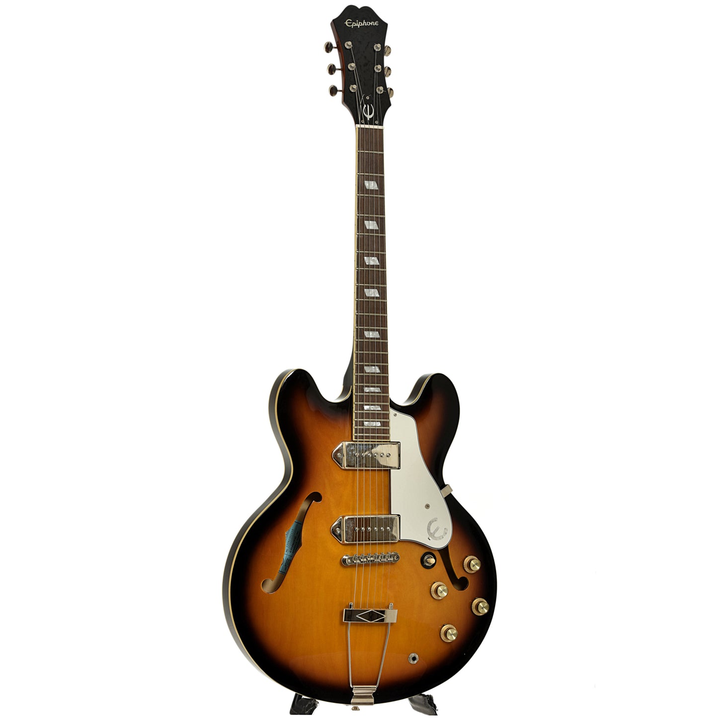Full front and side of Epiphone Inspired by John Lennon E230TD Casino Hollowbody Electric Guitar (2012)