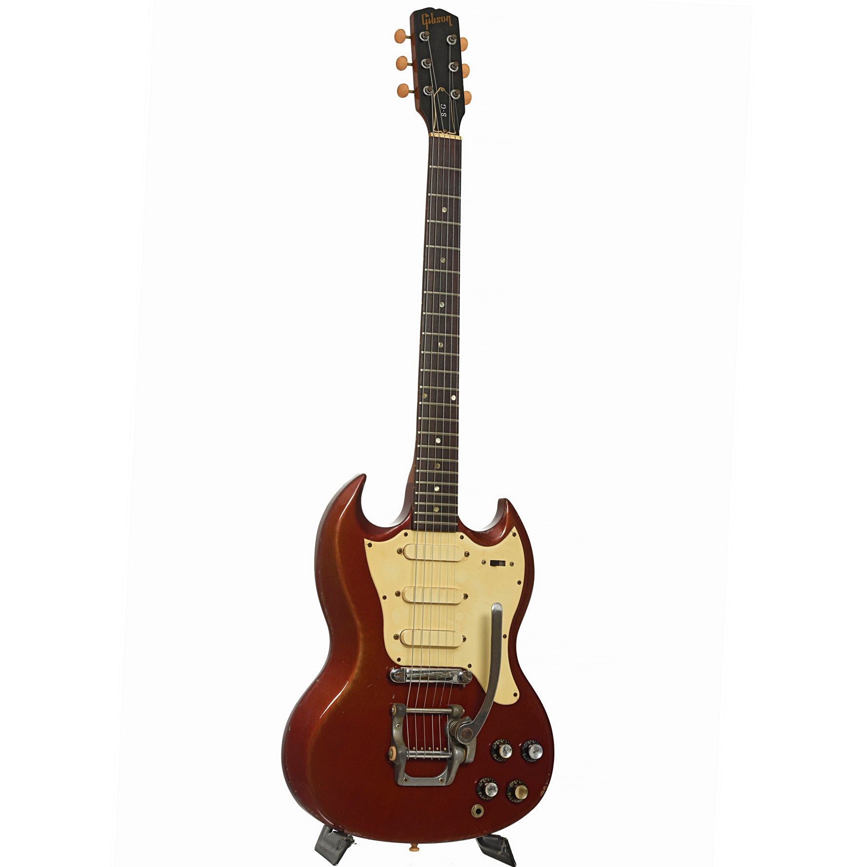 Full front and side of Gibson Melody Maker III Electric Guitar 