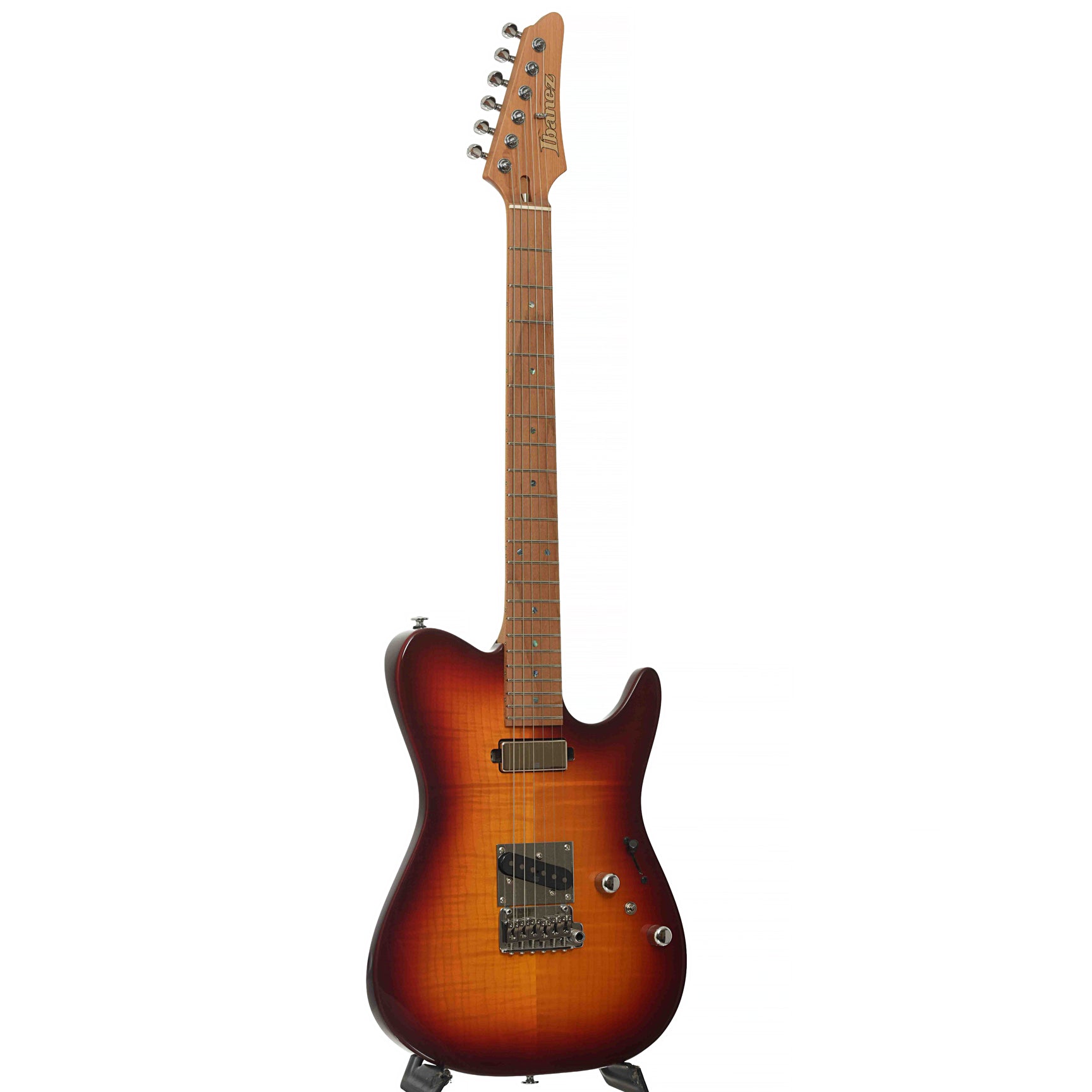 Full Front & Side of Ibanez Prestige Series AZS200F