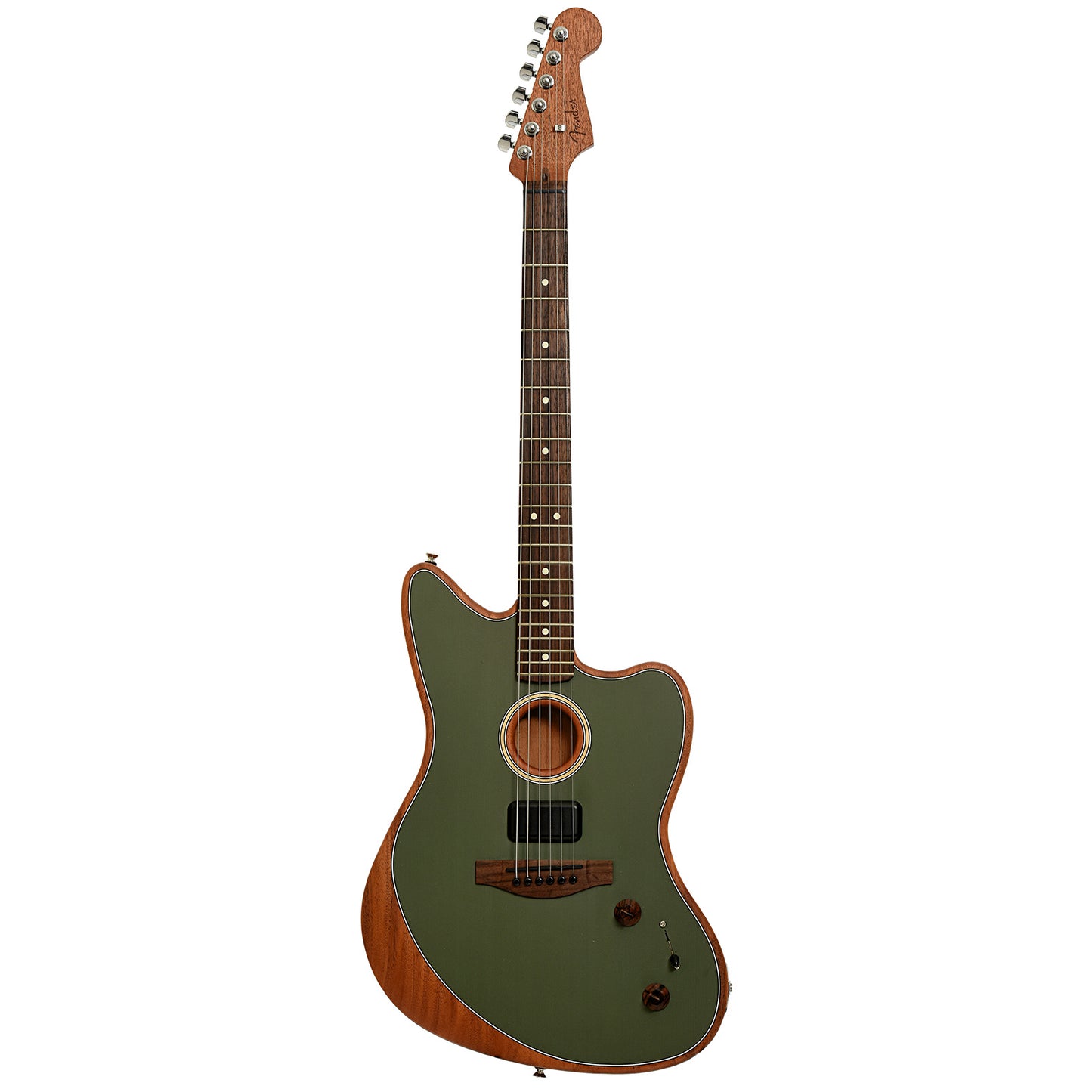 Full front of Fender Acoustasonic Player Jazzmaster Acoustic-Electric Guitar 