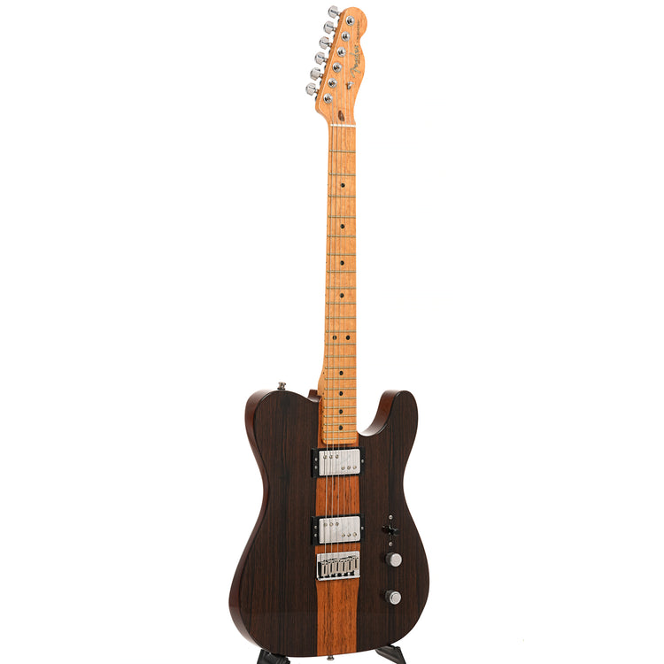 Full front and side of Fender Select Malaysian Blackwood Telecaster 