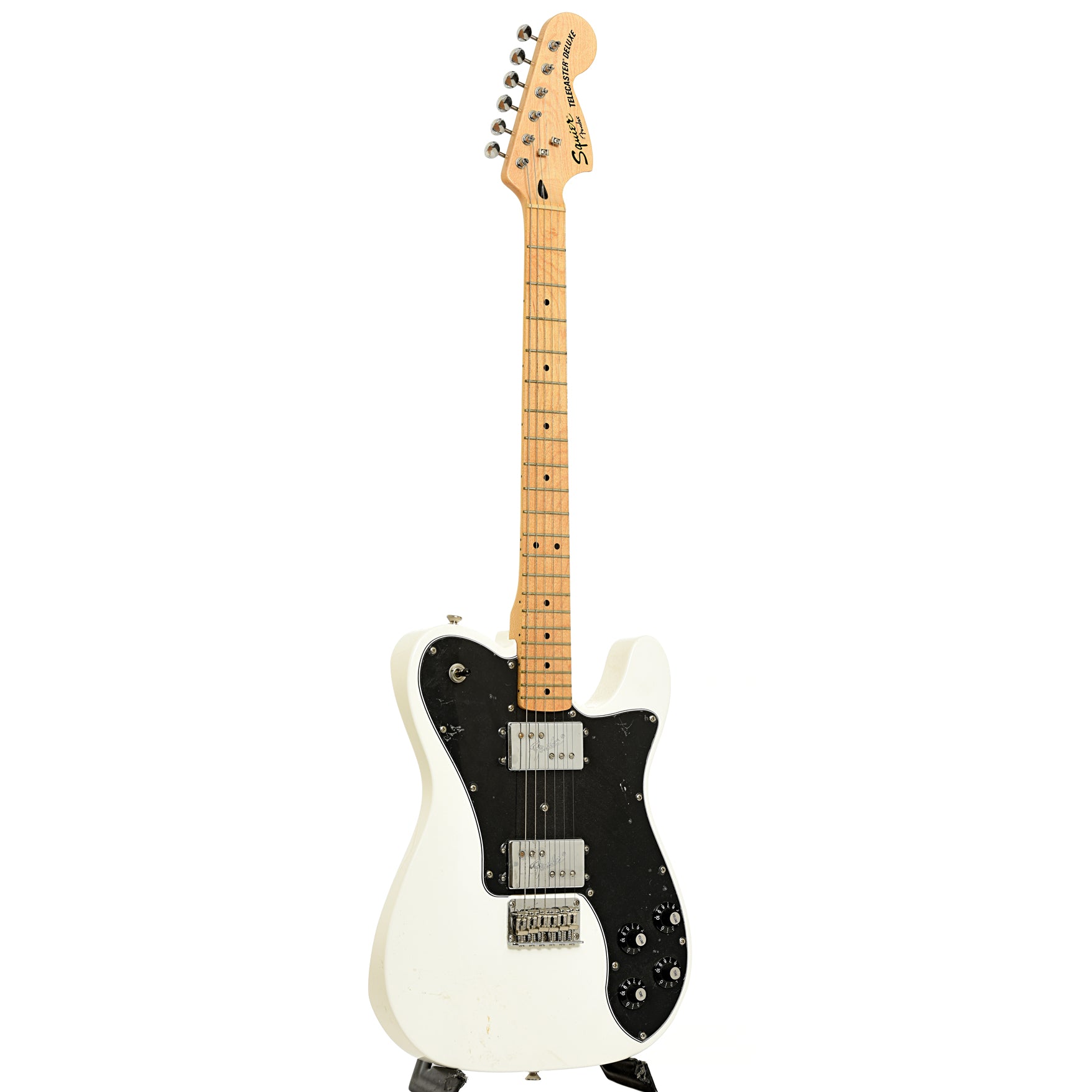 Full front and side of Fender Squier Classic Vibe '70s Telecaster Deluxe