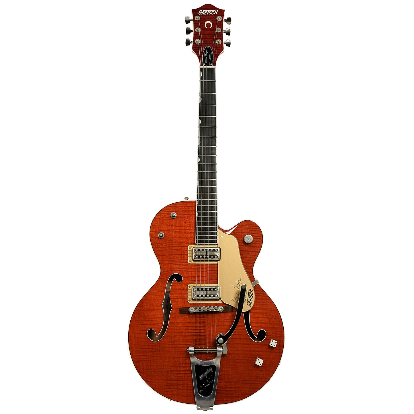 Full front of Gretsch Brian Setzer G6120SSU Hollowbody Electric Guitar
