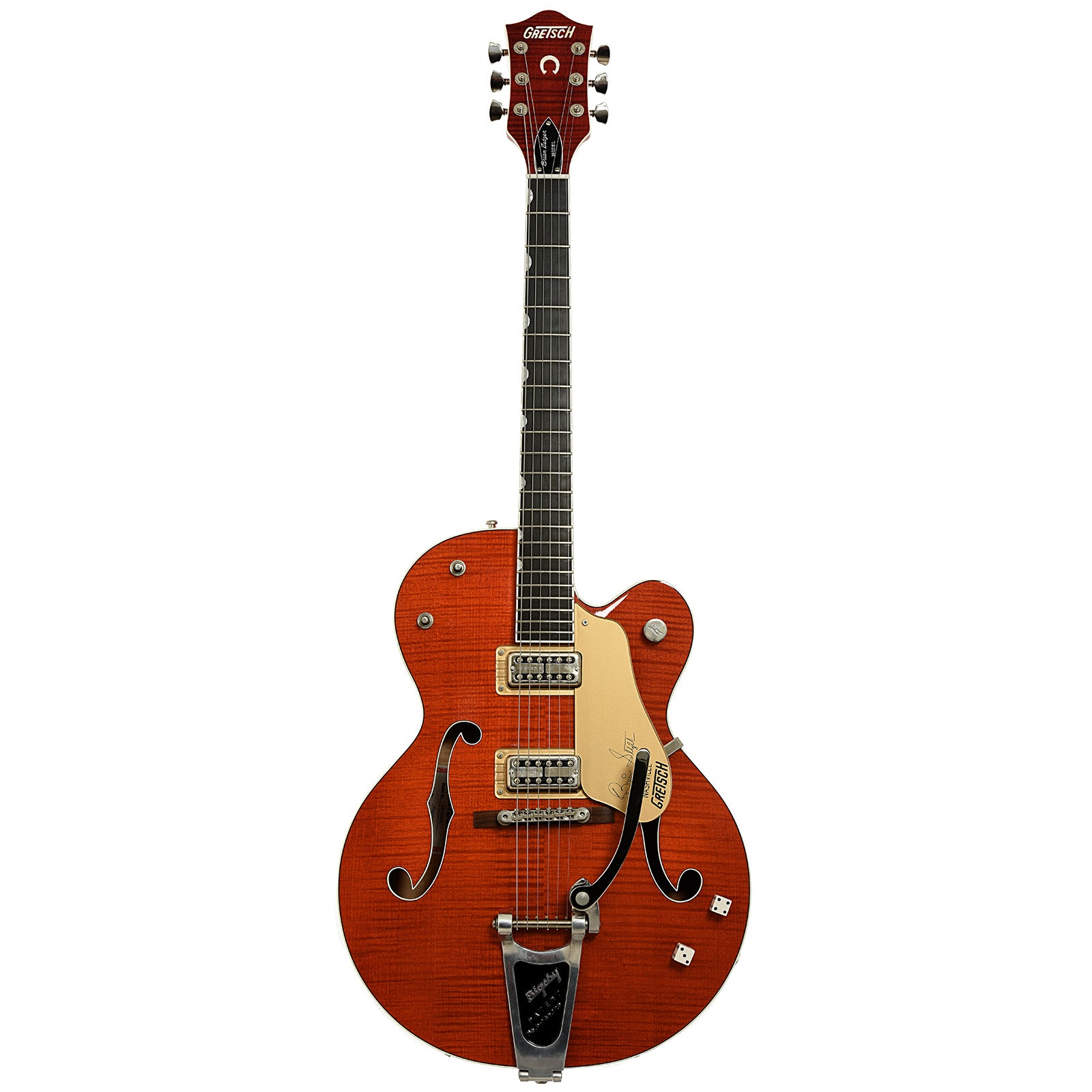 Full front of Gretsch Brian Setzer G6120SSU Hollowbody Electric Guitar