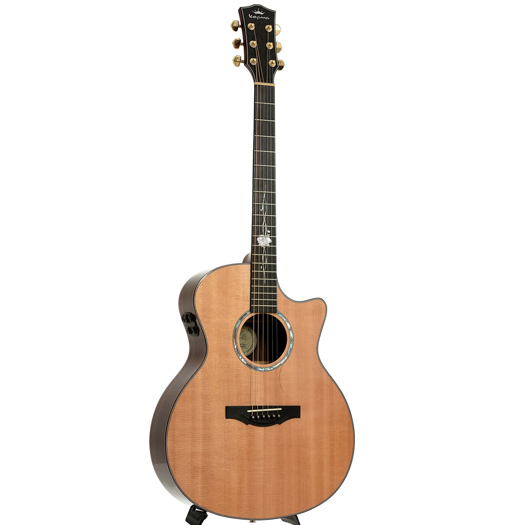 Full front and side of Kepma GA2-120A Acoustic Guitar