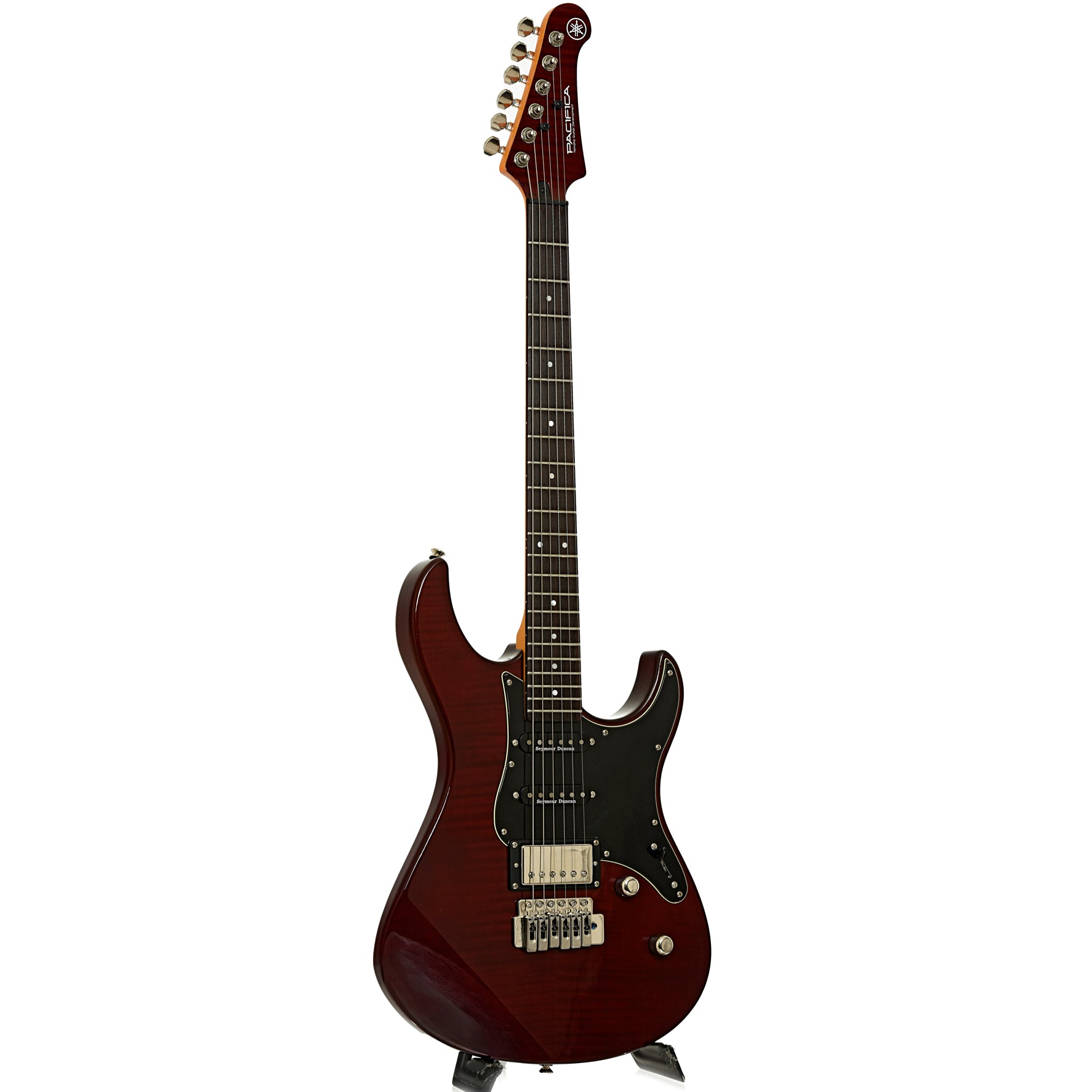 Full front and side of Yamaha Pacifica 612VII FM Electric Guitar