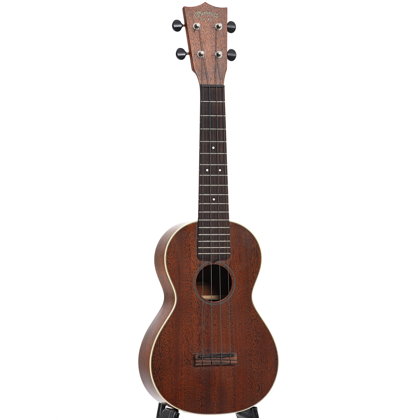 Full front and side of 2M Concert Ukulele