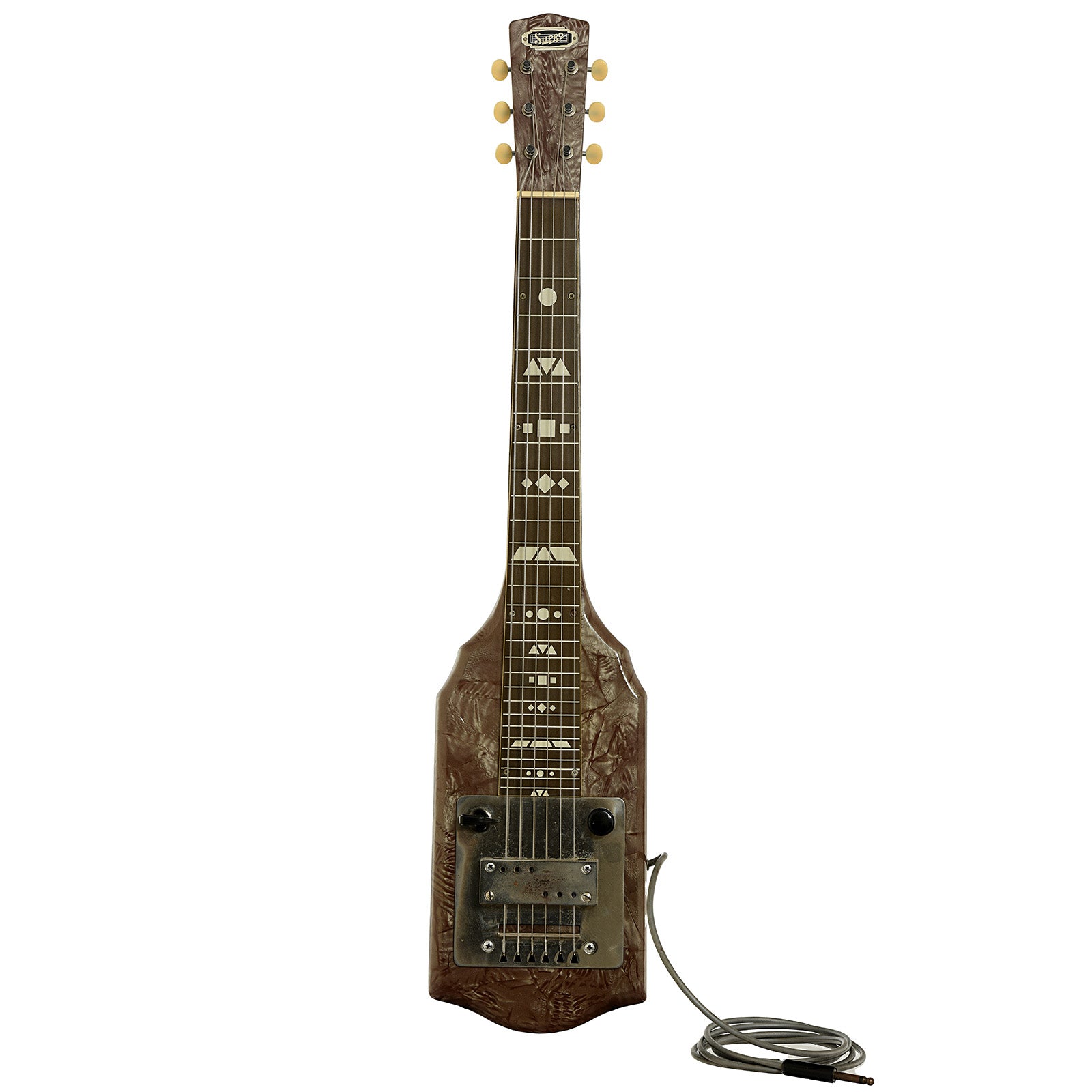 Full front of Supro Supreme Lap Steel  