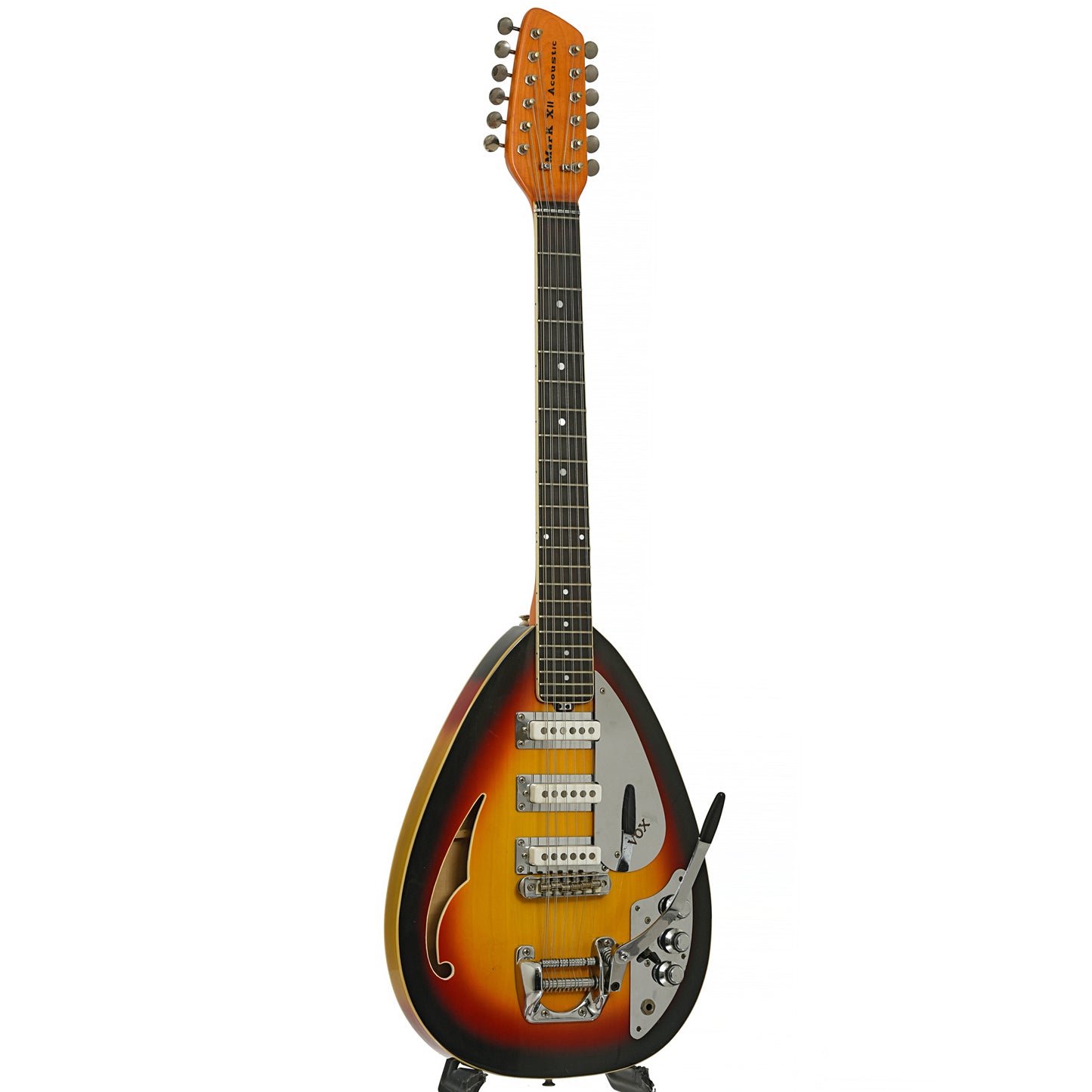 Full front and side of Vox V223 Mark XII Electric 12-String Guitar