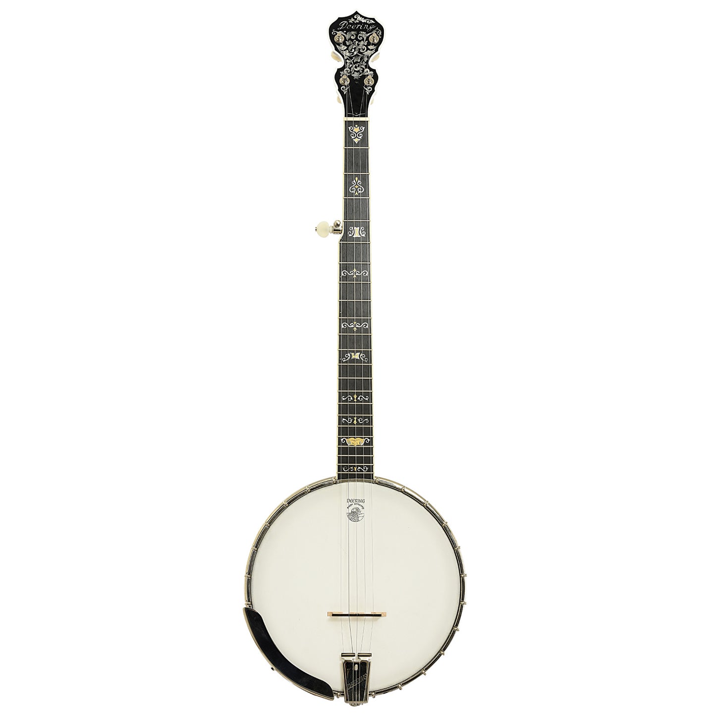 Full front of Deering Claw Grass 2 Open Back Banjo 