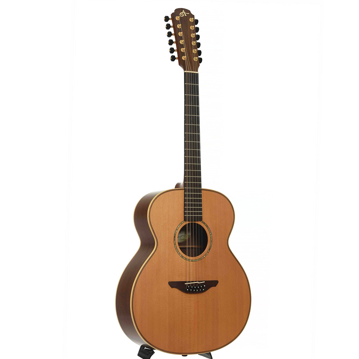 Full Front & Side of Avalon L32 12-String Acoustic Guitar
