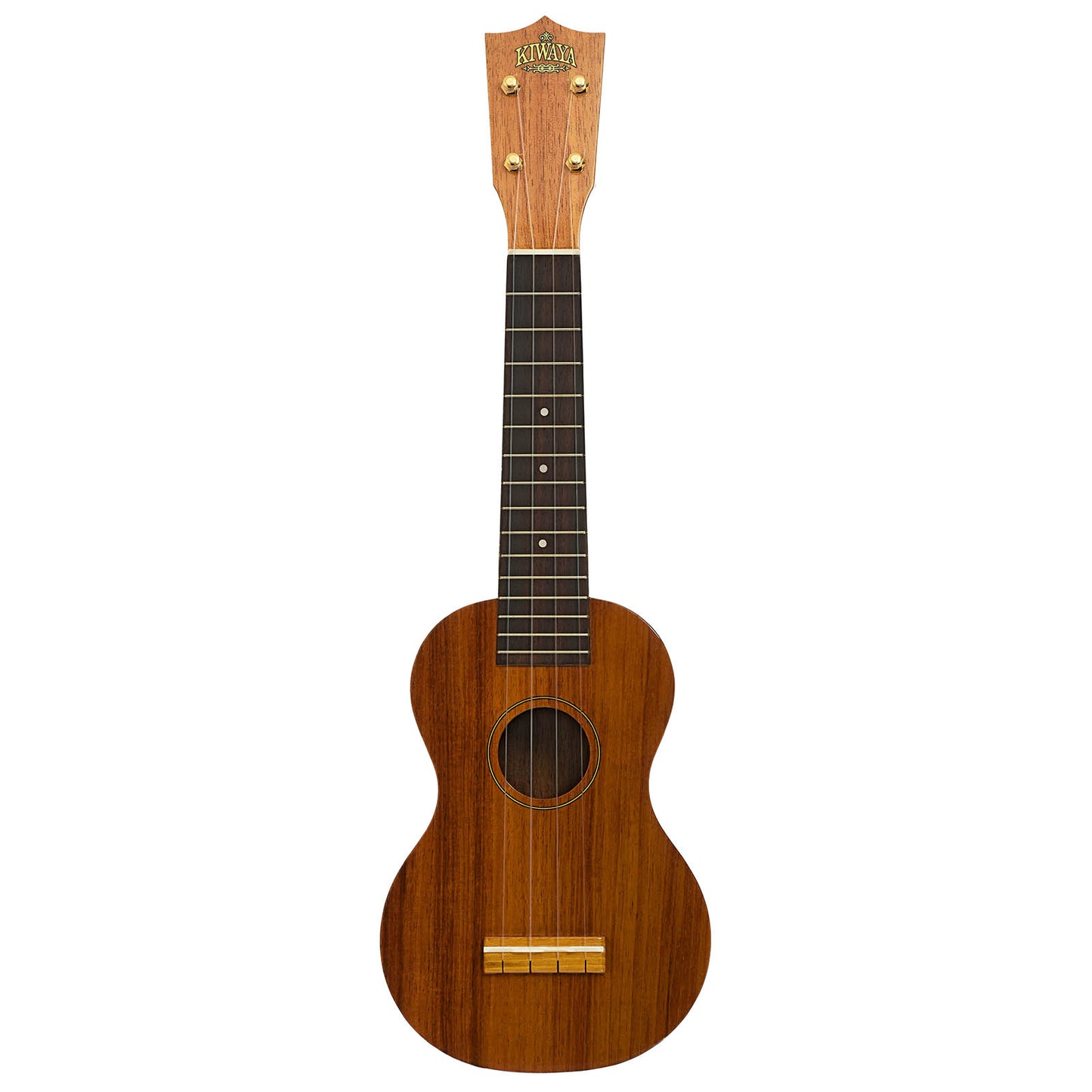 Full front of Kiwaya Eco Series KS-5 Koa Soprano Ukulele