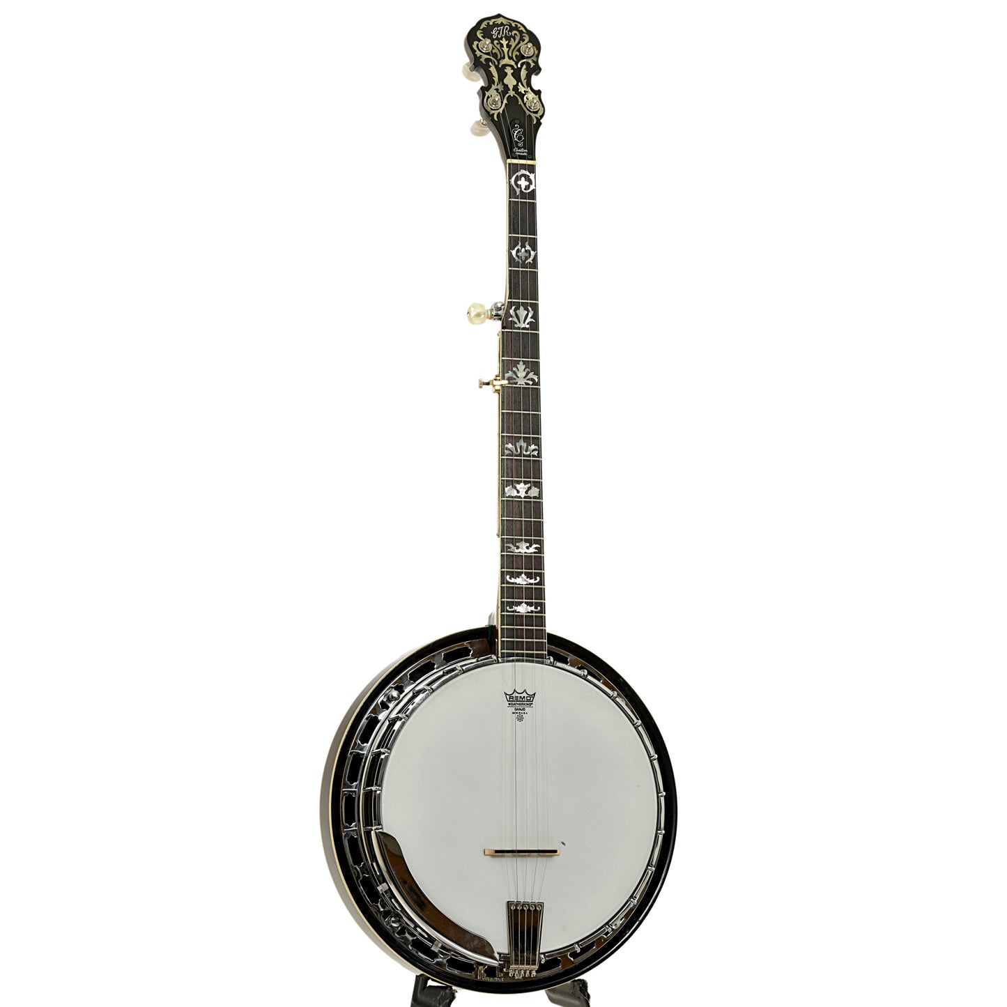 Full front and side of GTR 5-String Resonator Banjo
