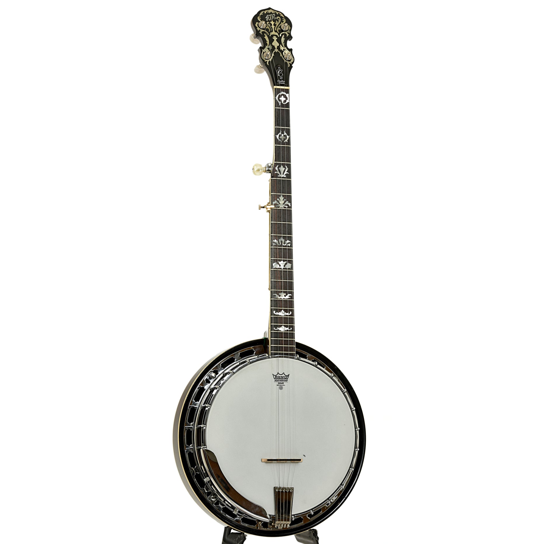 Full front and side of GTR 5-String Resonator Banjo