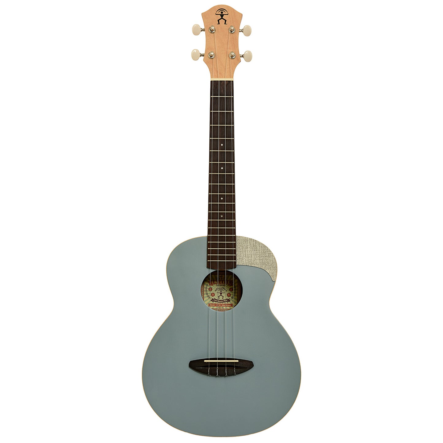 Full front of aNueNue UT10 Blue Arona Tenor Ukulele
