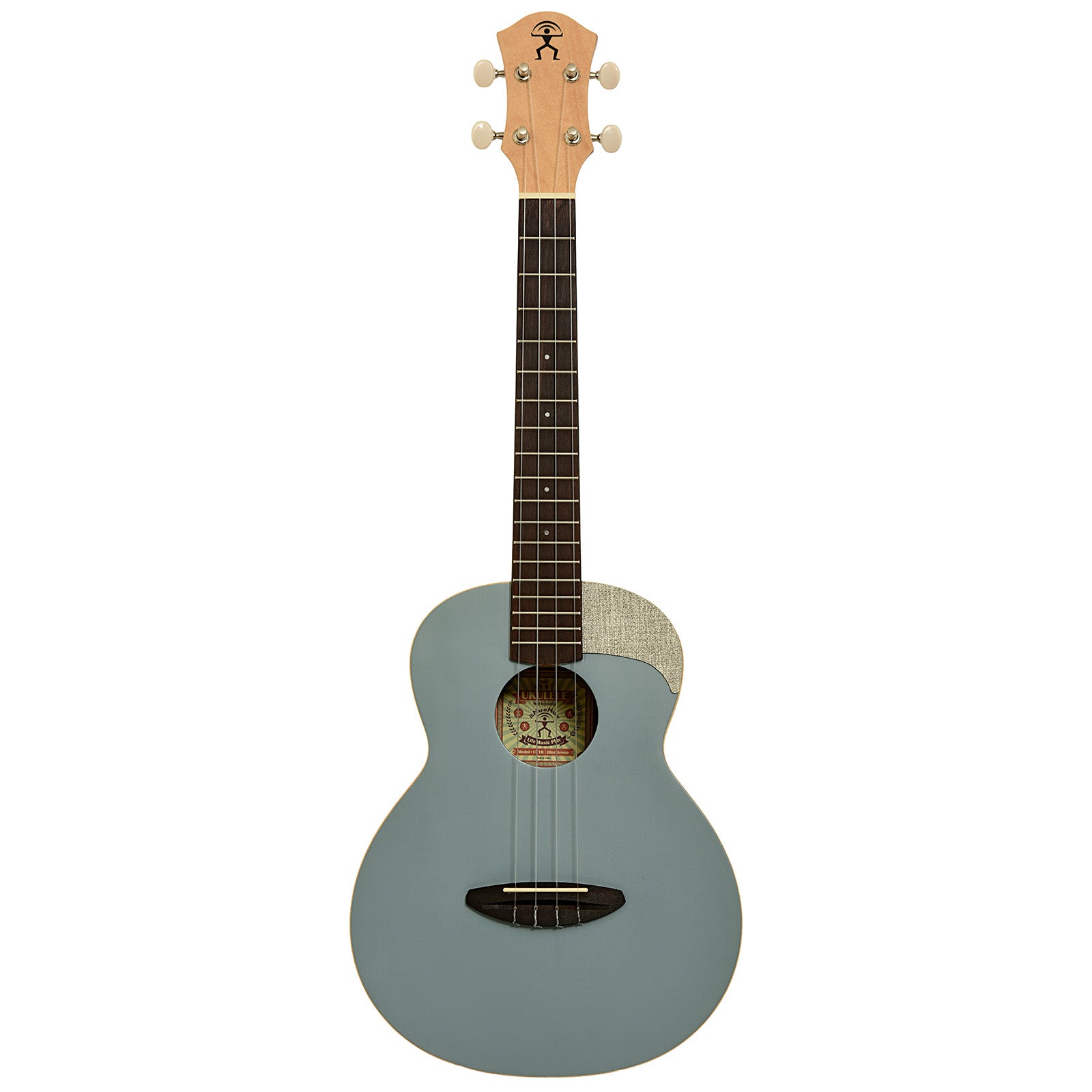 Full front of aNueNue UT10 Blue Arona Tenor Ukulele