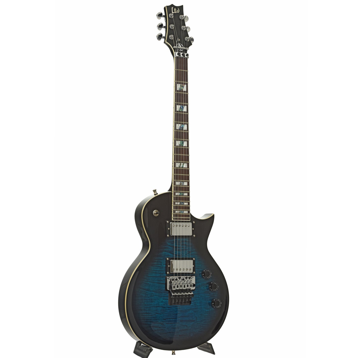 Full front and side of ESP LTD Alex Skolnick Signature Electric Guitar