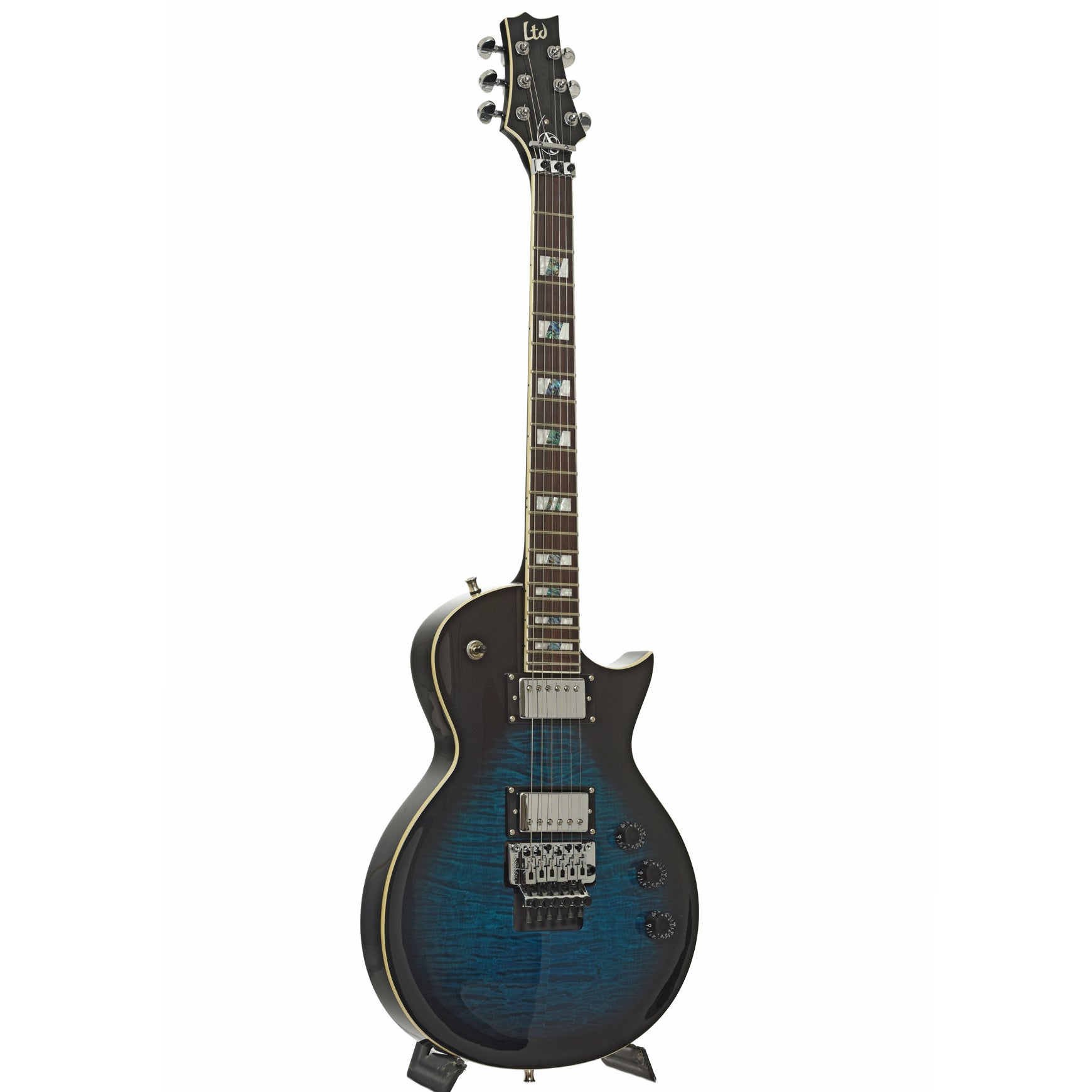 Full front and side of ESP LTD Alex Skolnick Signature Electric Guitar